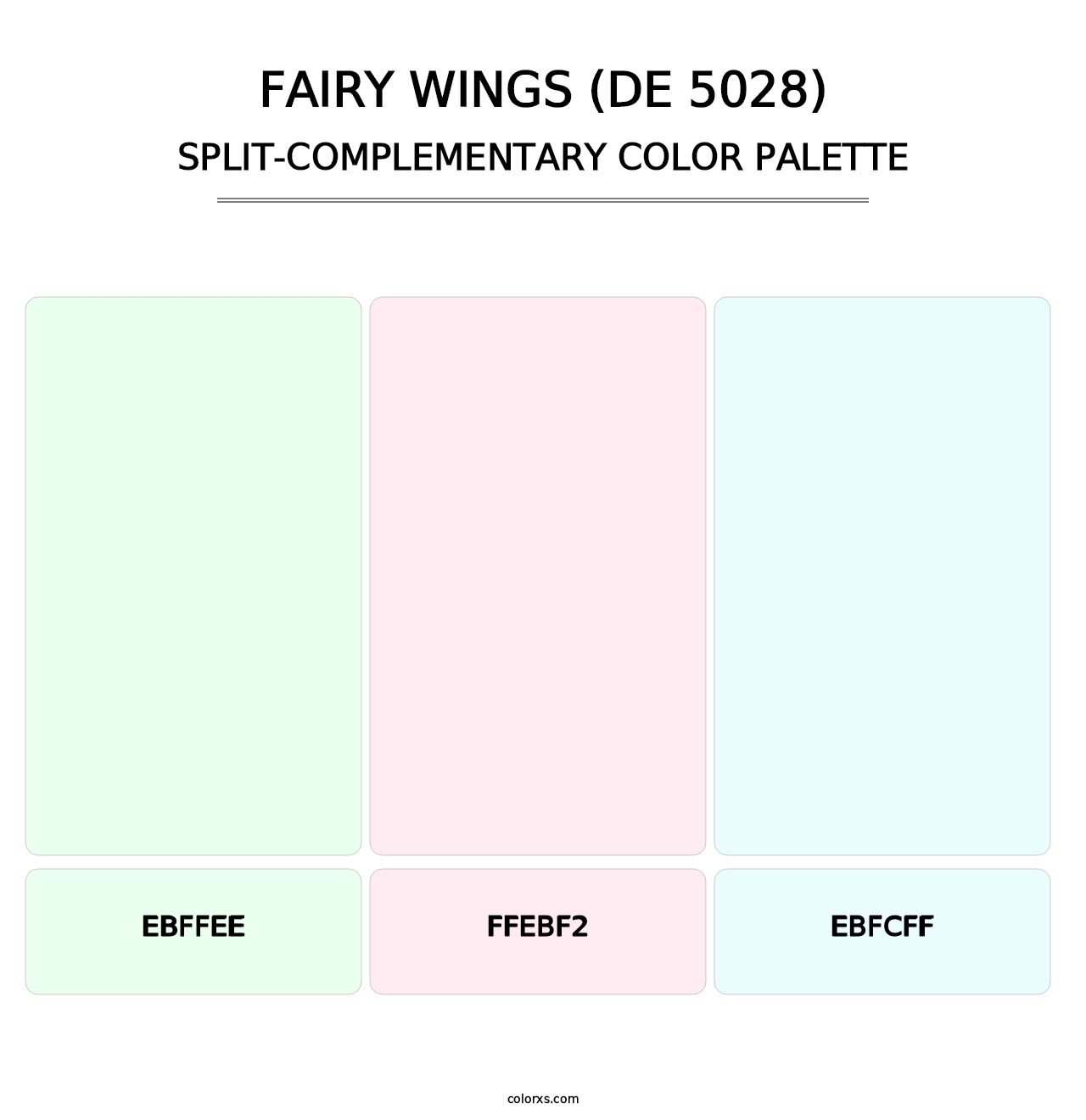 Fairy Wings (DE 5028) - Split-Complementary Color Palette