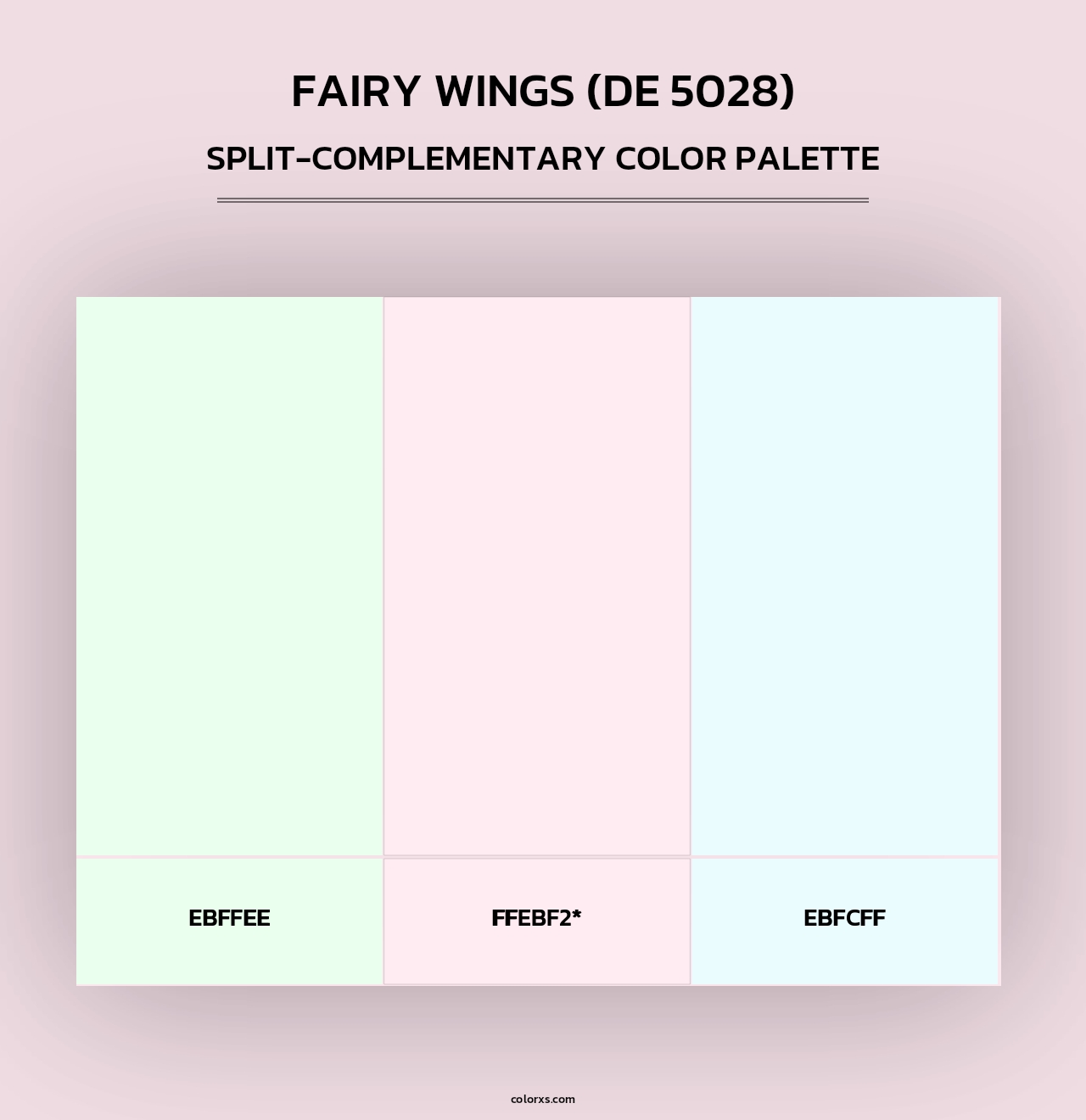 Fairy Wings (DE 5028) - Split-Complementary Color Palette
