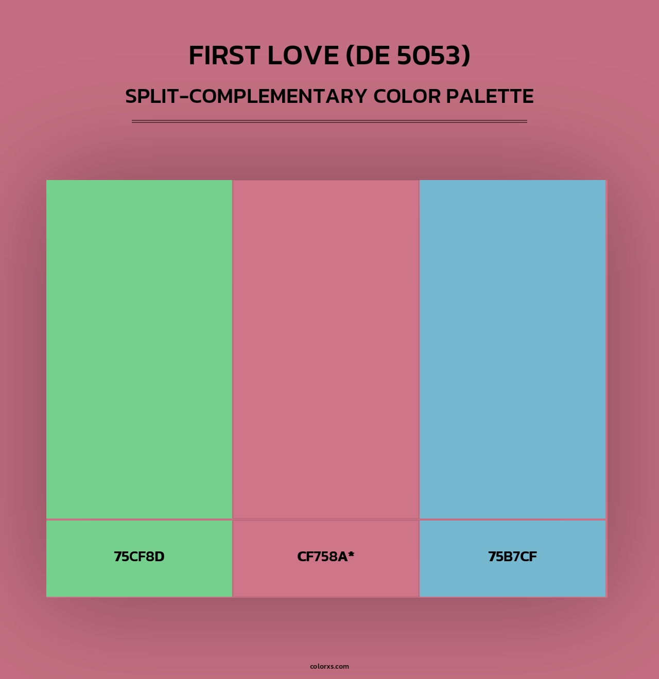 First Love (DE 5053) - Split-Complementary Color Palette
