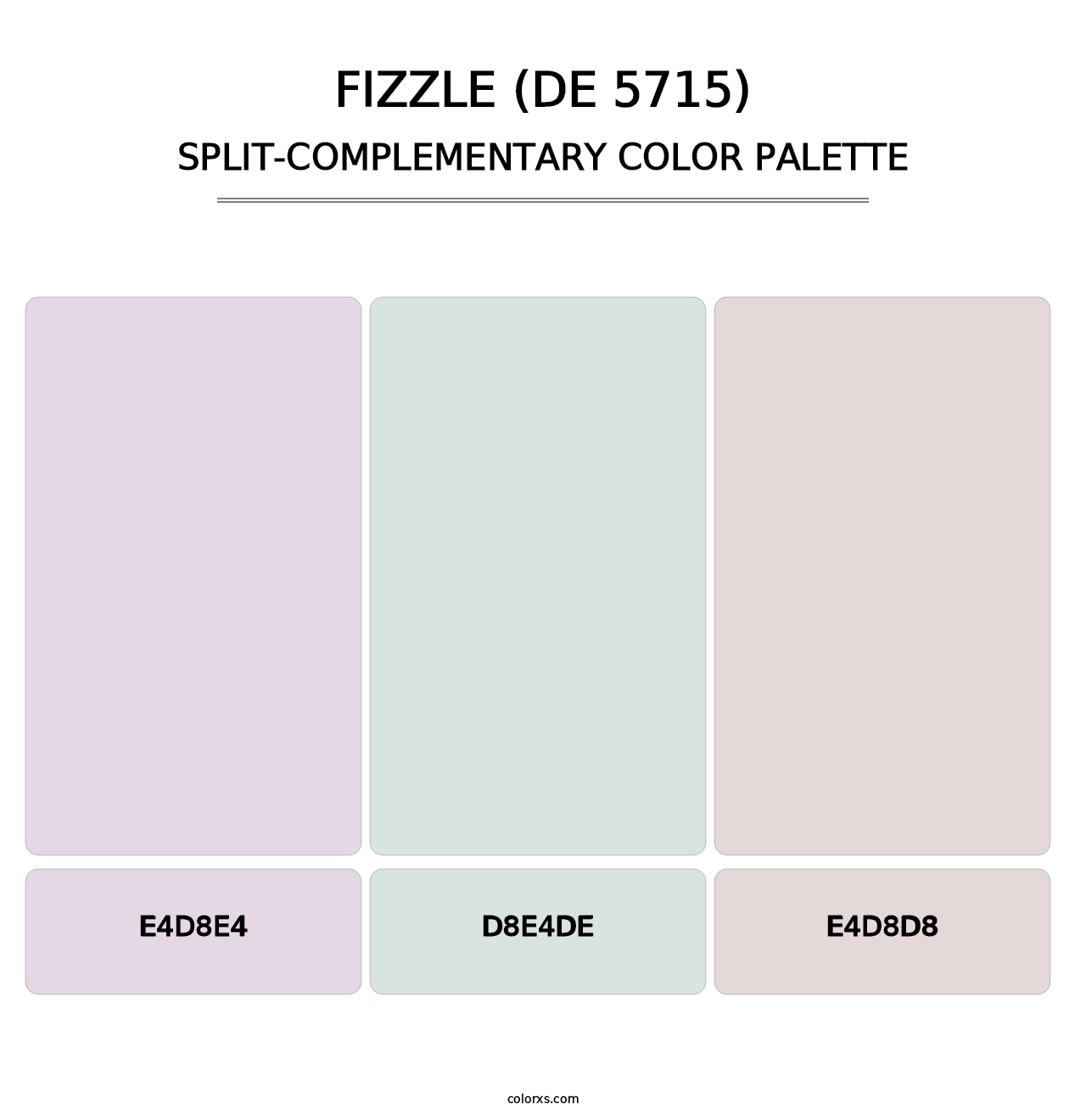 Fizzle (DE 5715) - Split-Complementary Color Palette