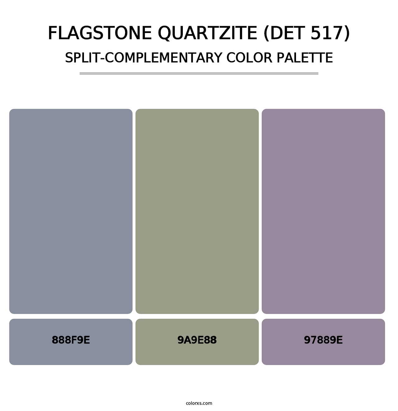Flagstone Quartzite (DET 517) - Split-Complementary Color Palette