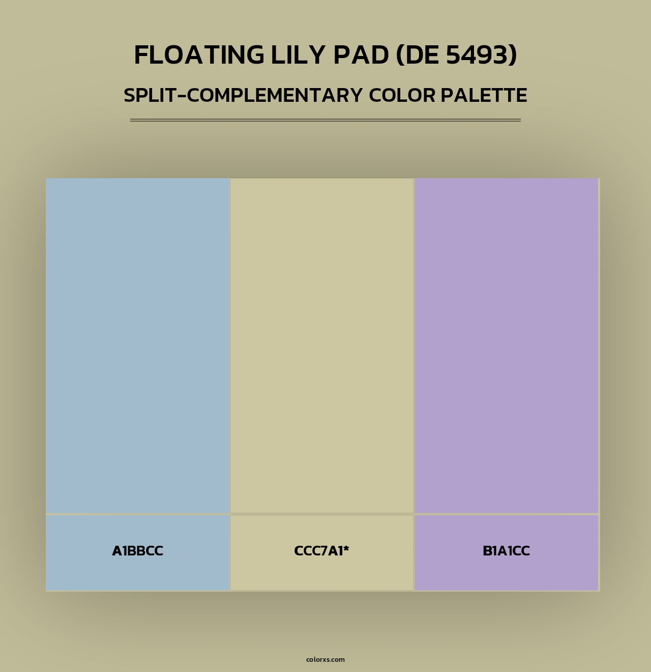 Floating Lily Pad (DE 5493) - Split-Complementary Color Palette