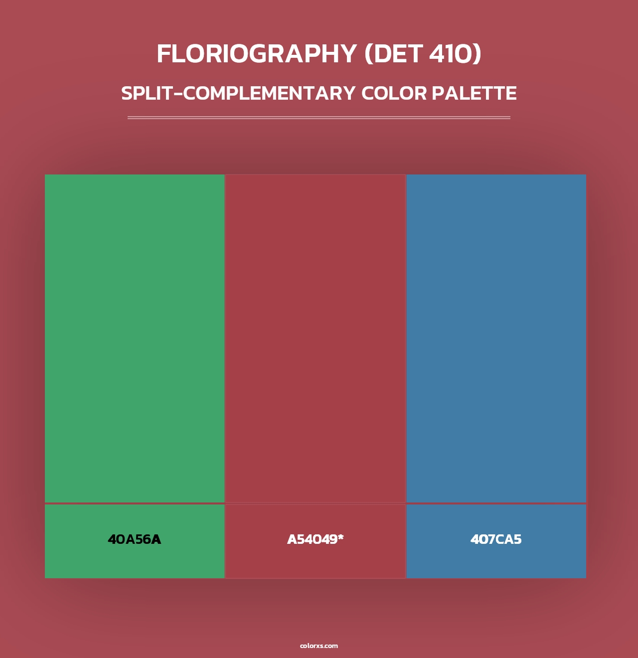 Floriography (DET 410) - Split-Complementary Color Palette