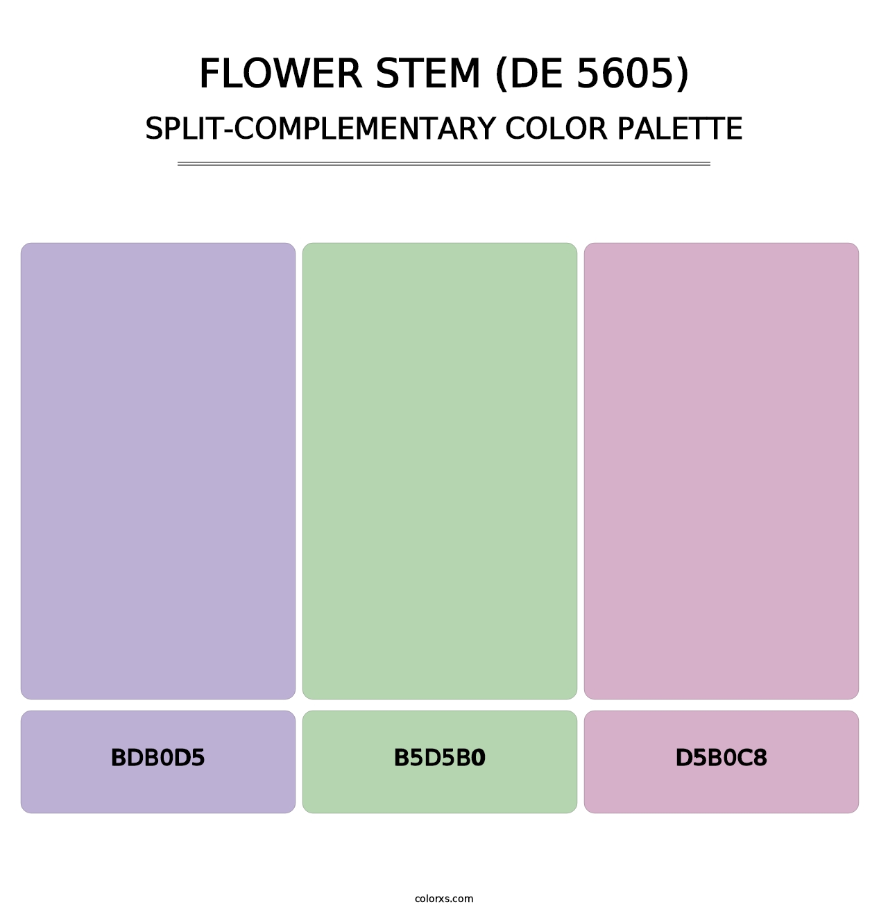 Flower Stem (DE 5605) - Split-Complementary Color Palette
