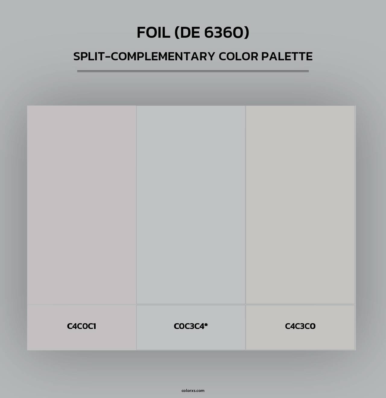 Foil (DE 6360) - Split-Complementary Color Palette