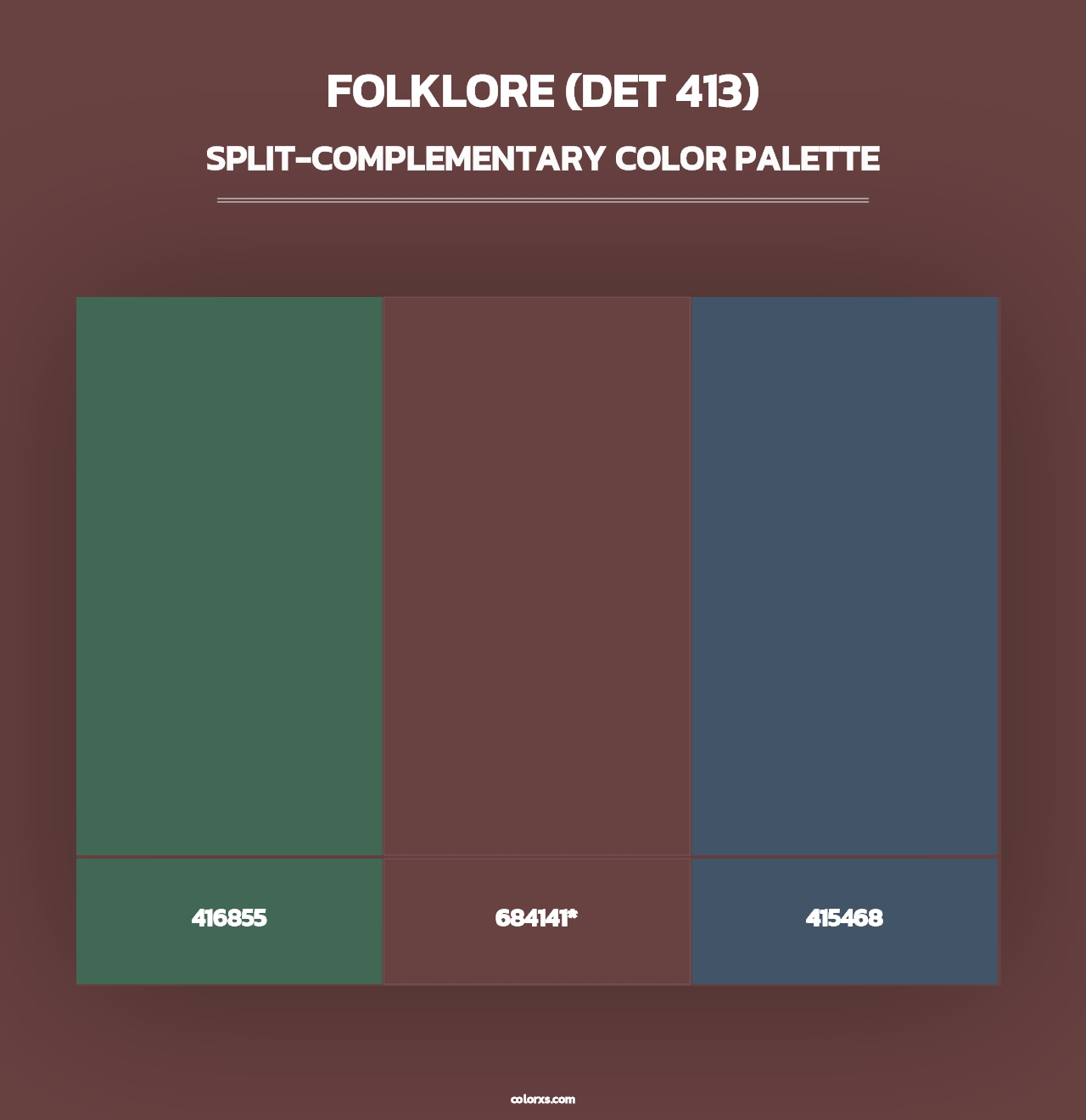 Folklore (DET 413) - Split-Complementary Color Palette