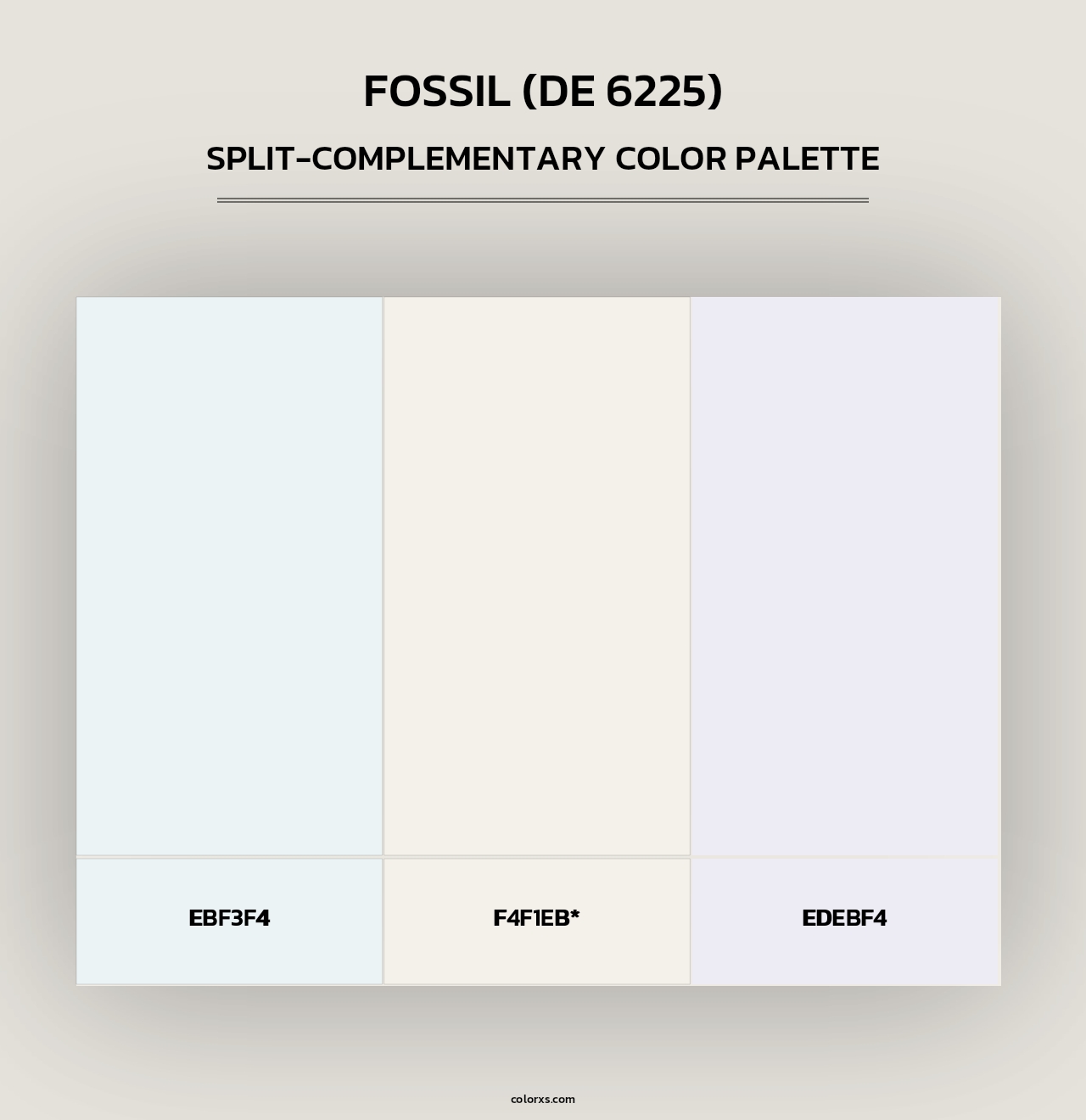 Fossil (DE 6225) - Split-Complementary Color Palette