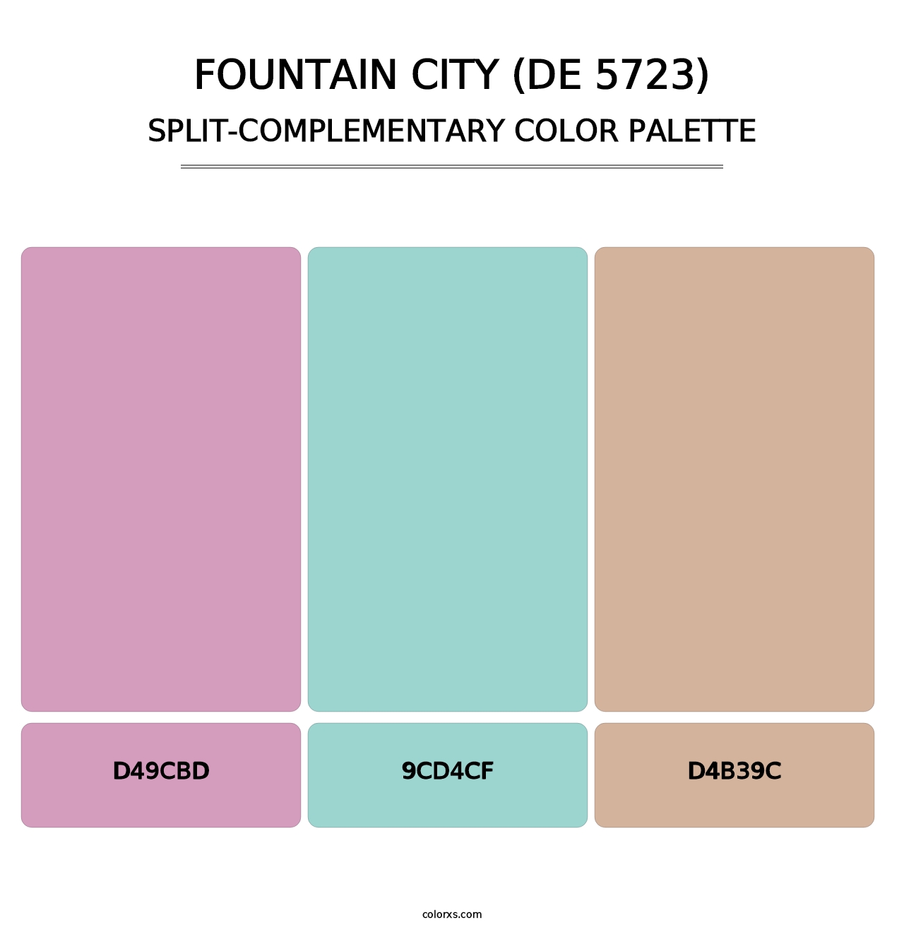 Fountain City (DE 5723) - Split-Complementary Color Palette
