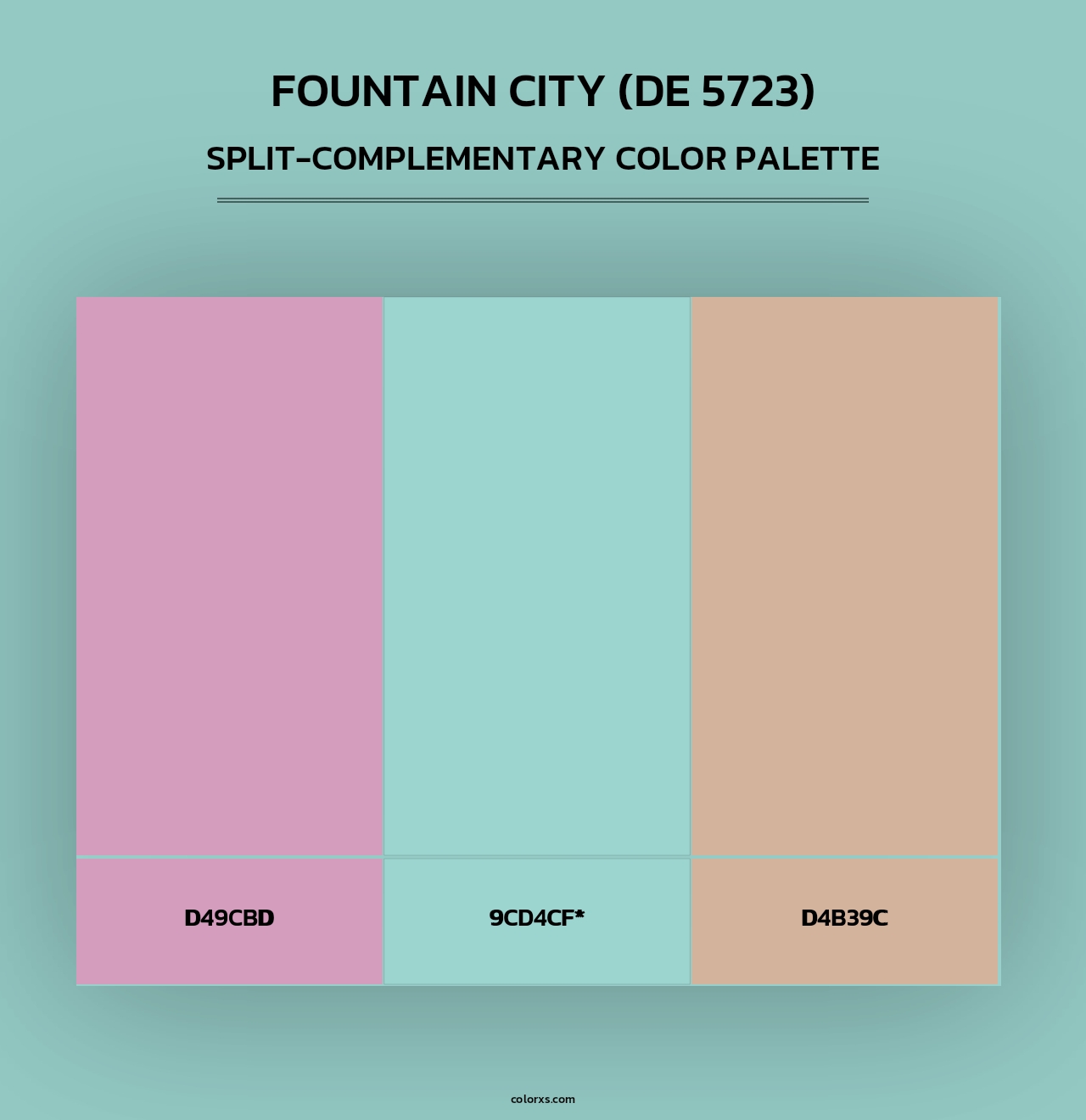 Fountain City (DE 5723) - Split-Complementary Color Palette