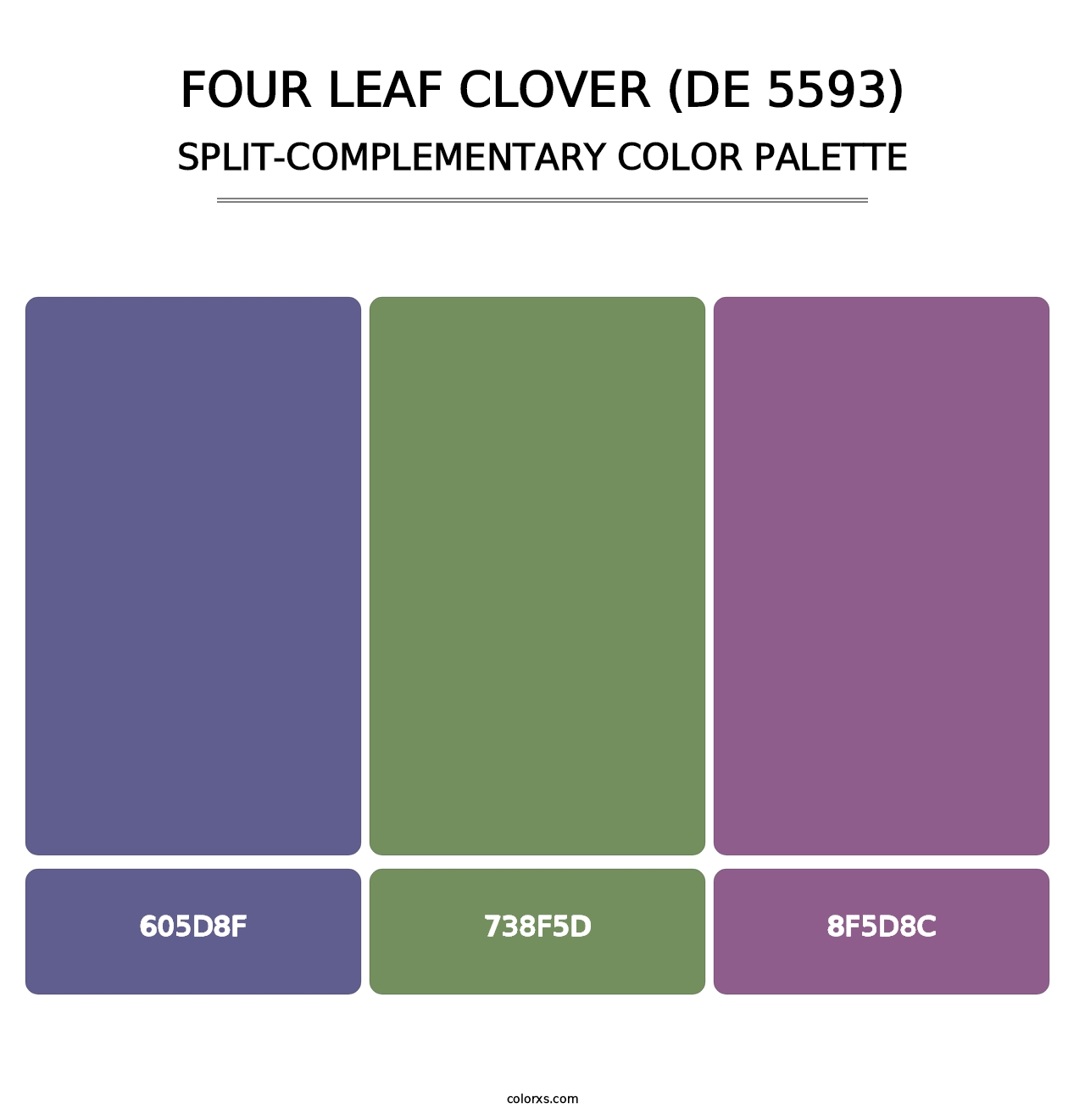 Four Leaf Clover (DE 5593) - Split-Complementary Color Palette