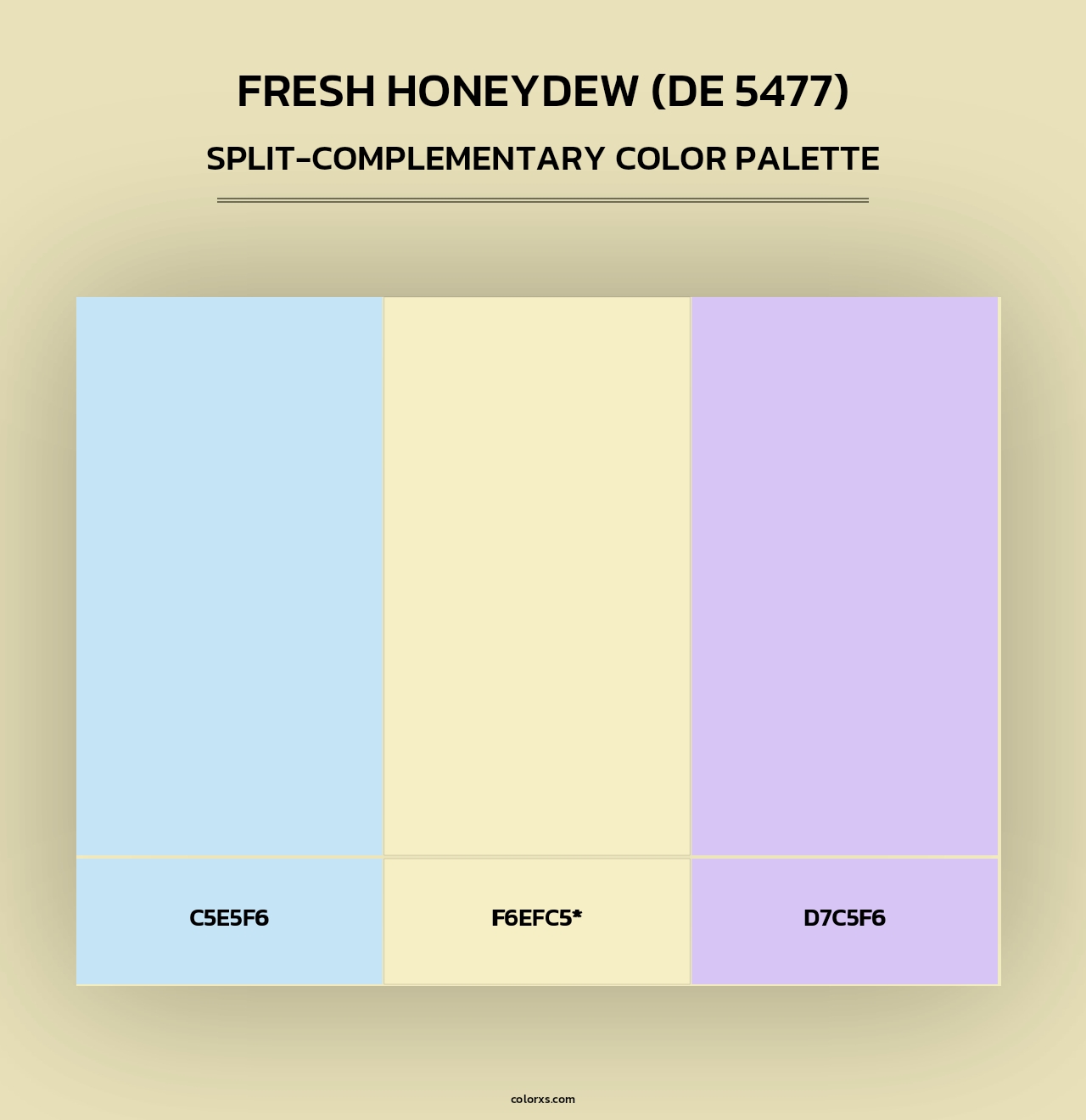Fresh Honeydew (DE 5477) - Split-Complementary Color Palette