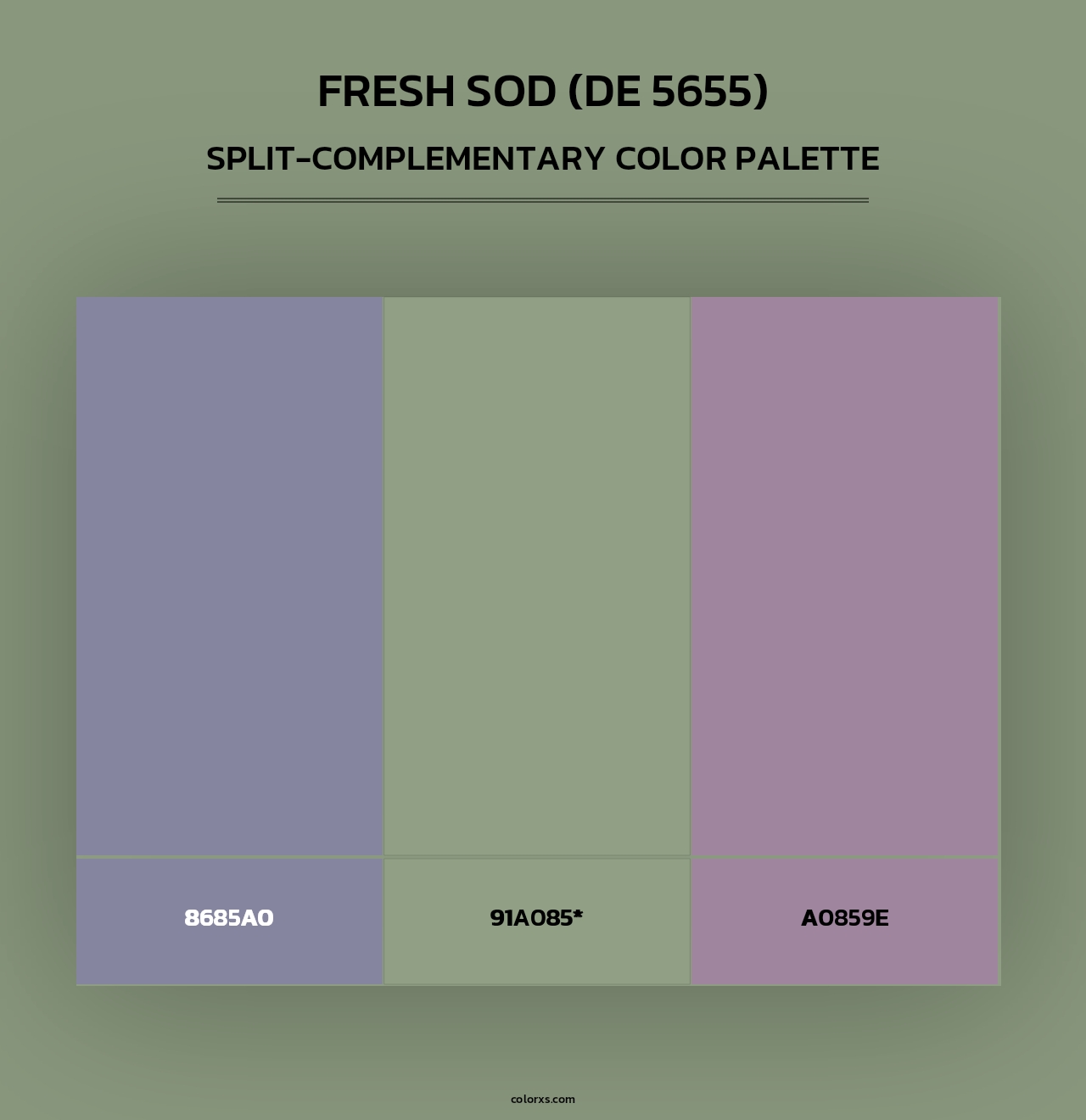 Fresh Sod (DE 5655) - Split-Complementary Color Palette