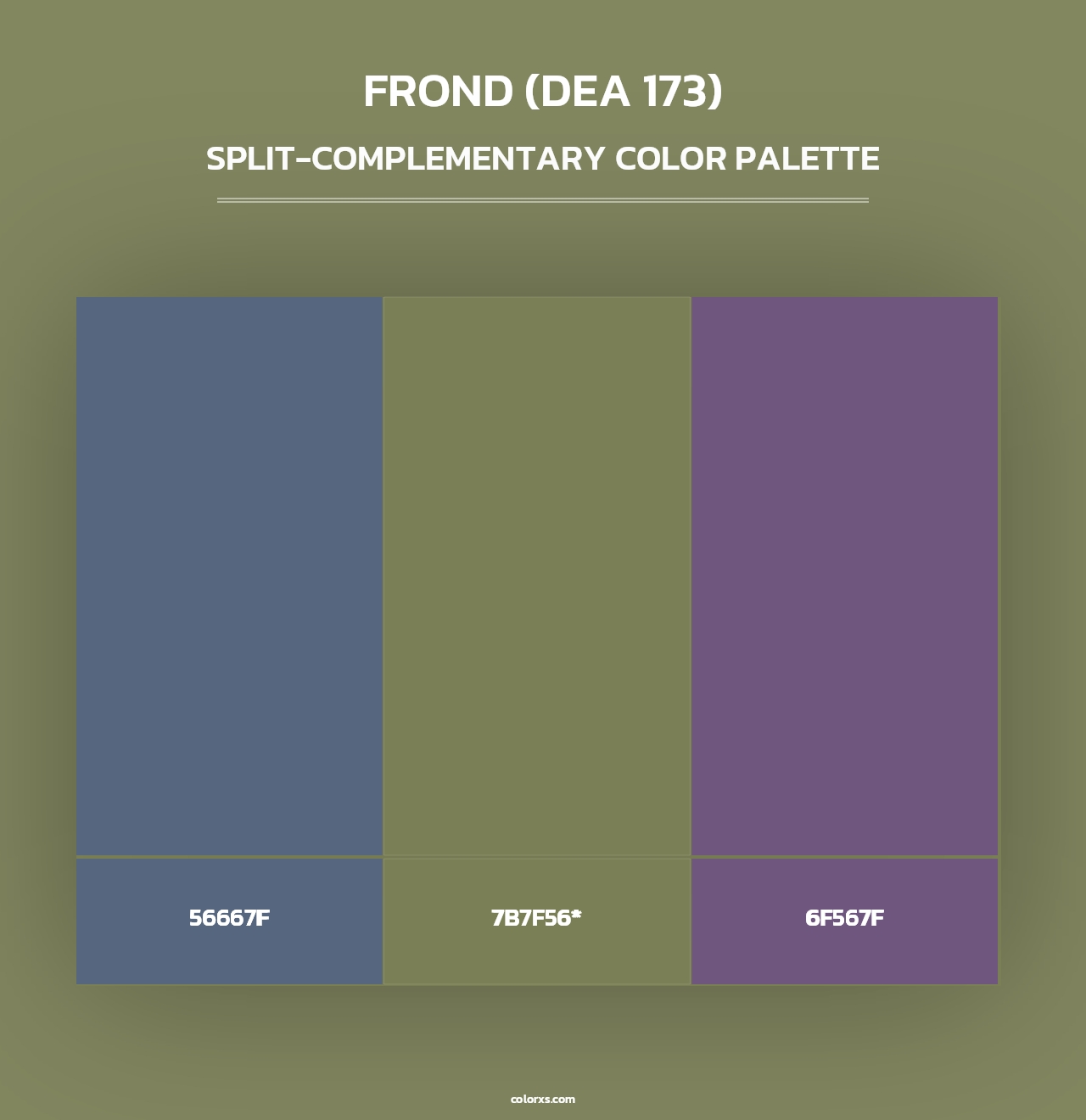 Frond (DEA 173) - Split-Complementary Color Palette
