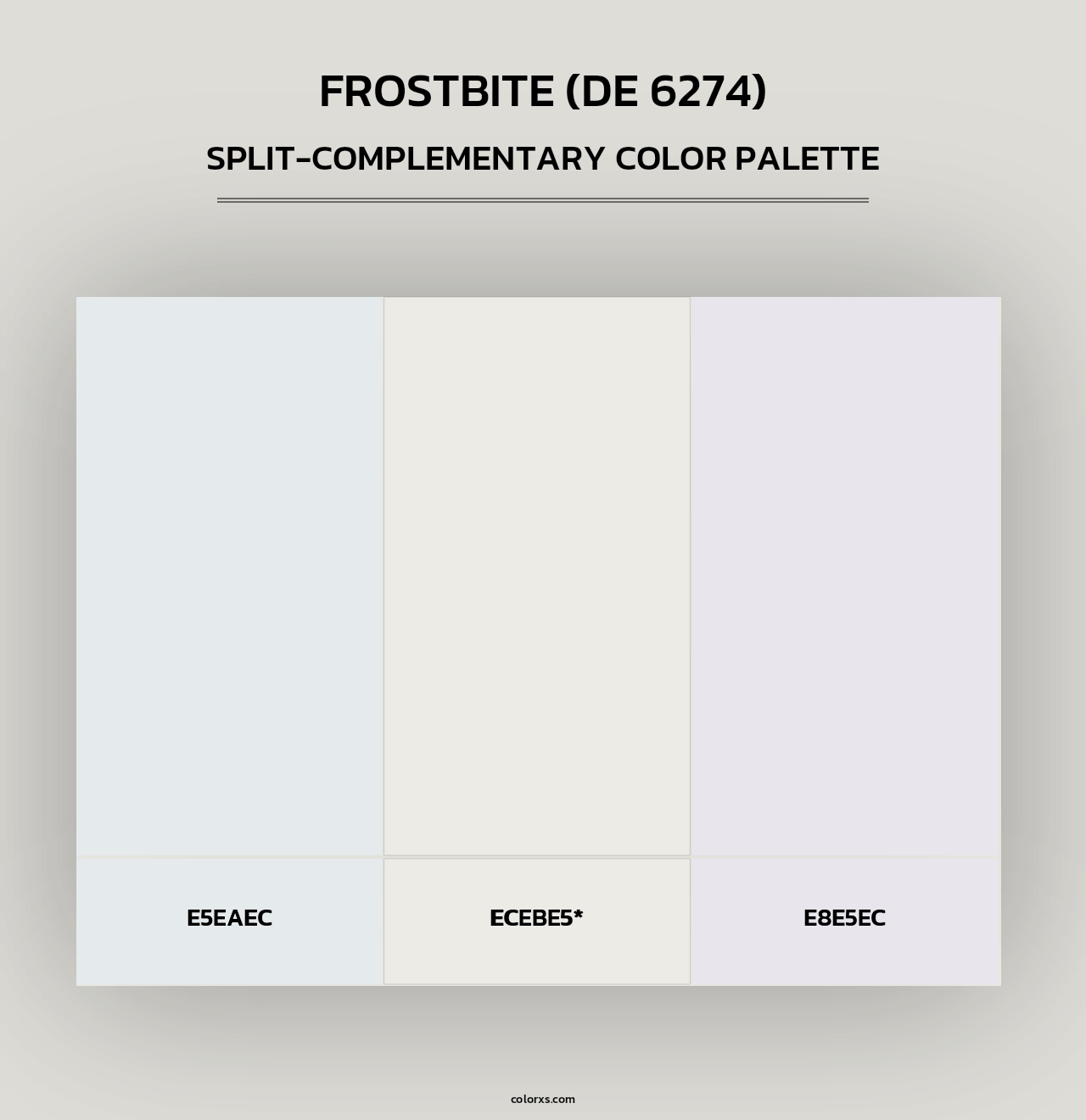 Frostbite (DE 6274) - Split-Complementary Color Palette