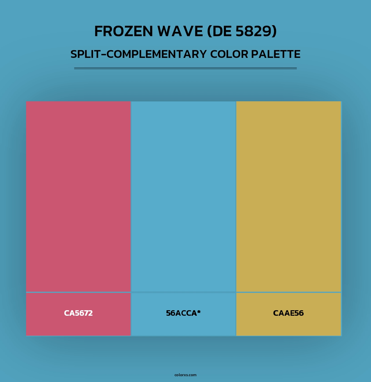 Frozen Wave (DE 5829) - Split-Complementary Color Palette