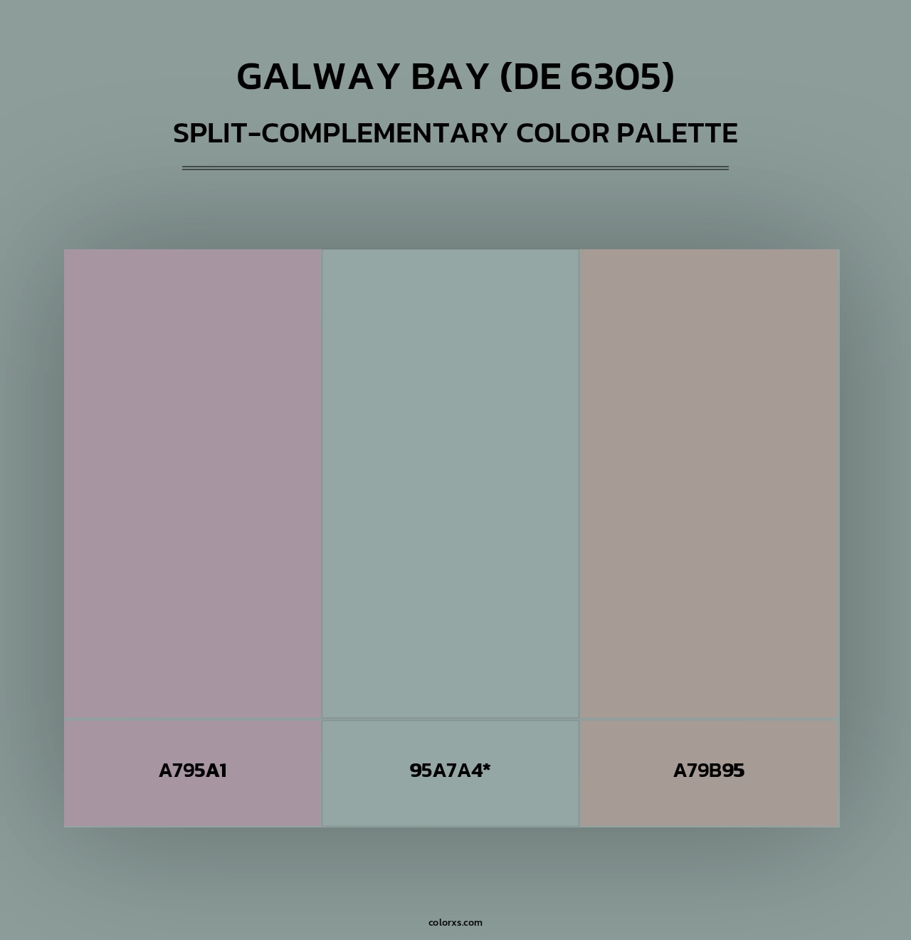 Galway Bay (DE 6305) - Split-Complementary Color Palette