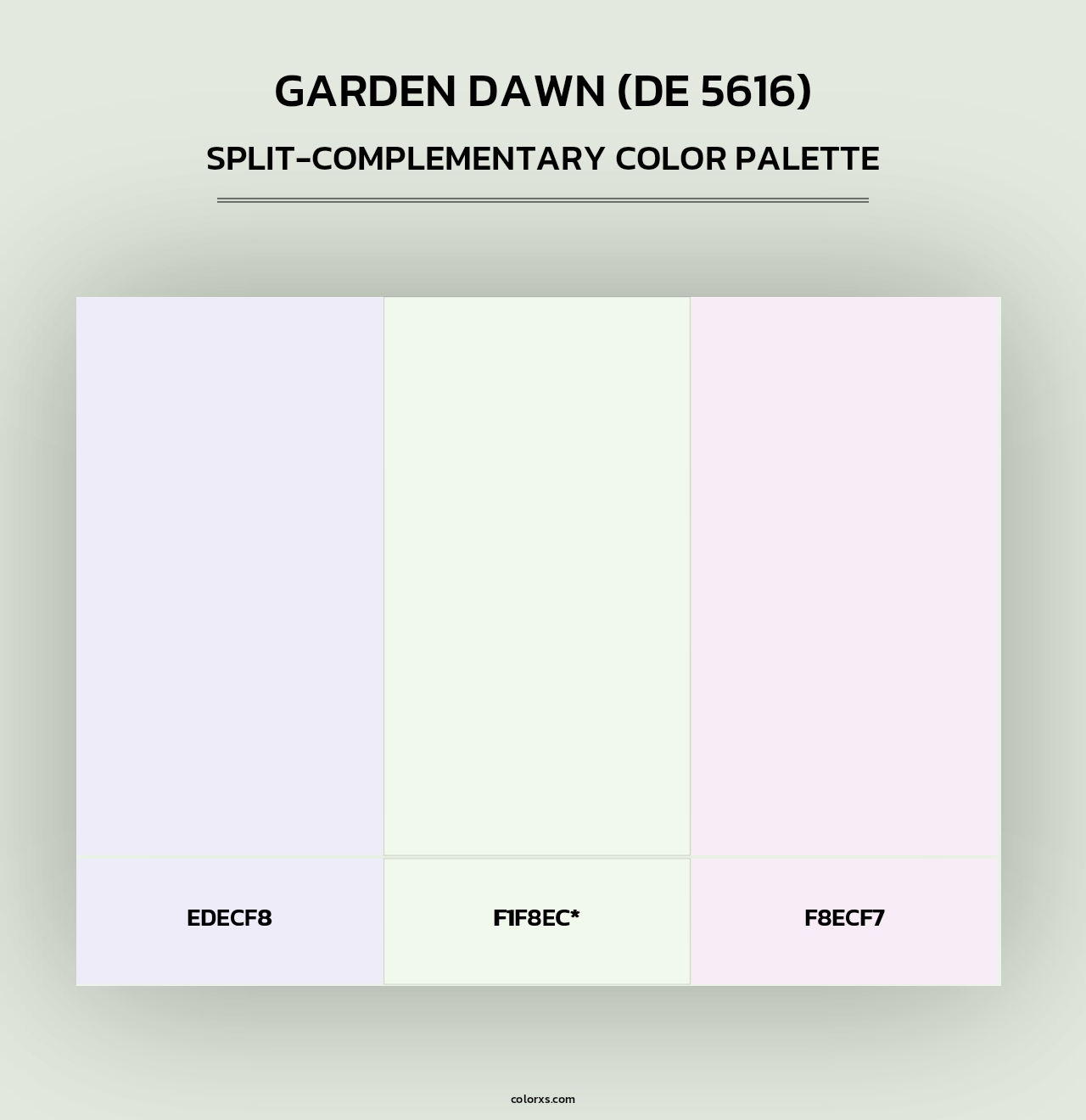 Garden Dawn (DE 5616) - Split-Complementary Color Palette