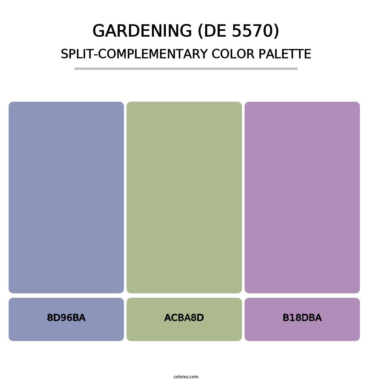 Gardening (DE 5570) - Split-Complementary Color Palette
