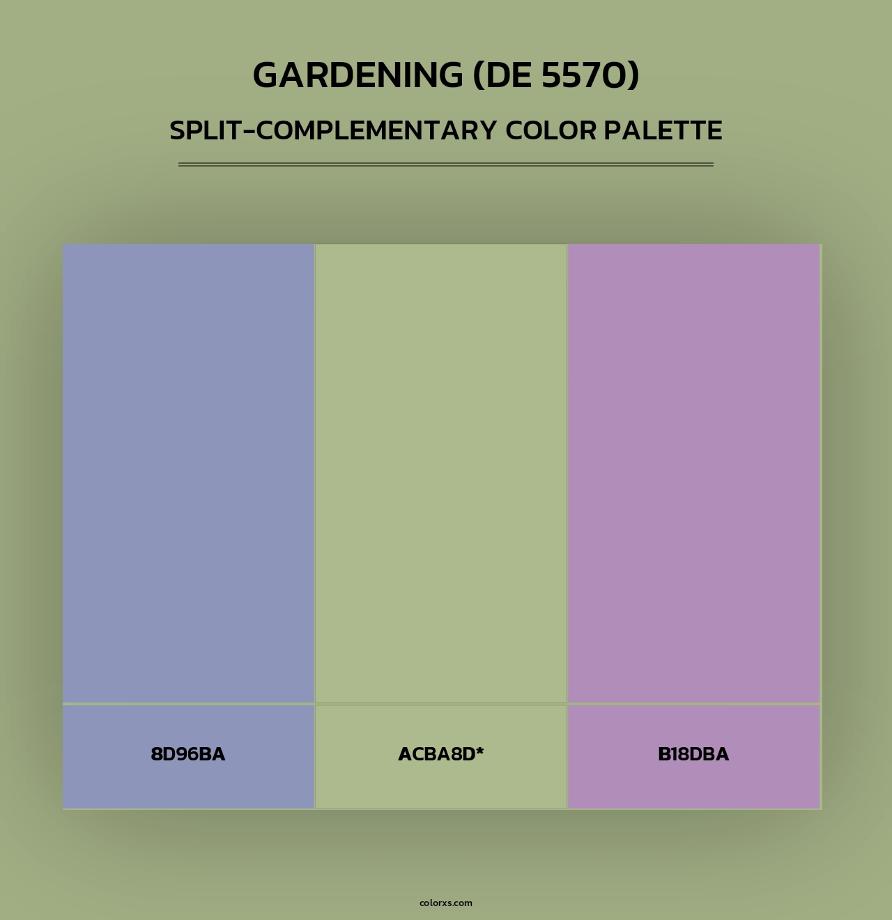 Gardening (DE 5570) - Split-Complementary Color Palette