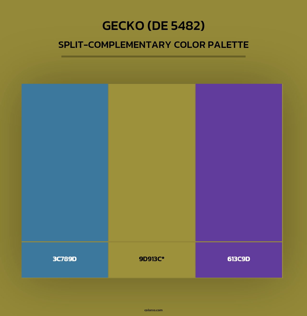 Gecko (DE 5482) - Split-Complementary Color Palette