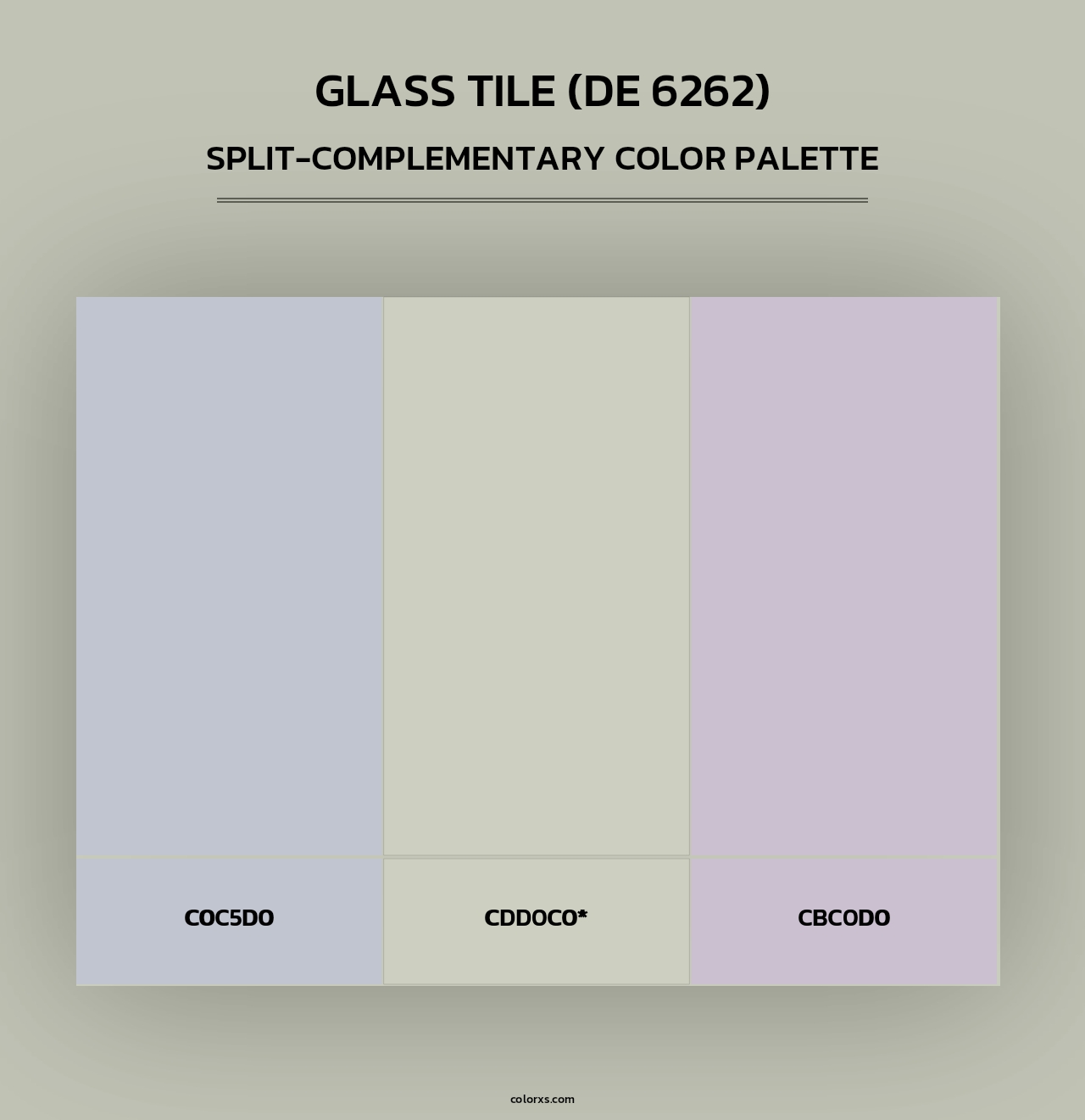 Glass Tile (DE 6262) - Split-Complementary Color Palette