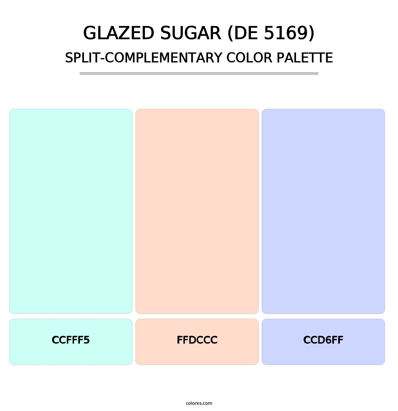 Glazed Sugar (DE 5169) - Split-Complementary Color Palette