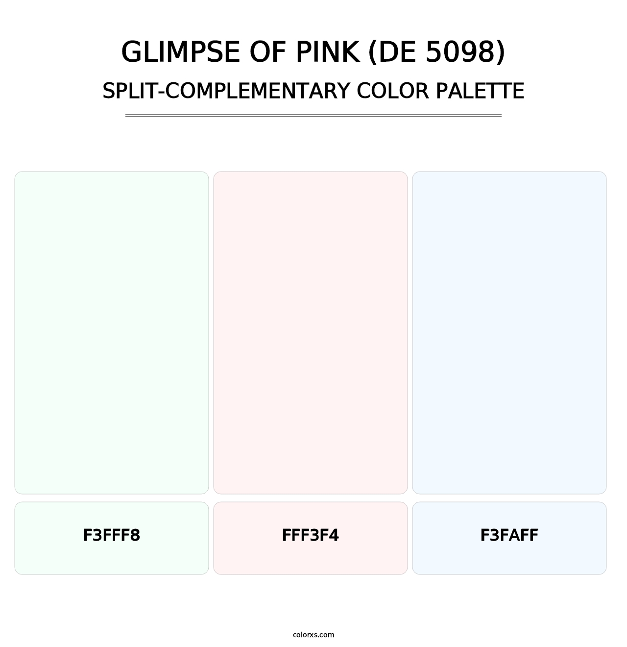 Glimpse of Pink (DE 5098) - Split-Complementary Color Palette