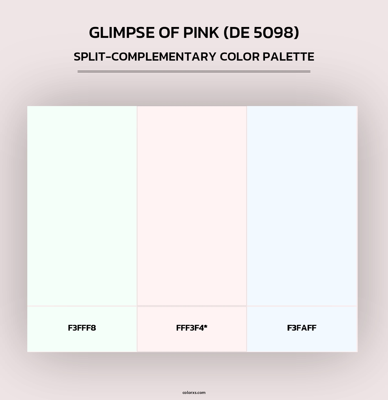 Glimpse of Pink (DE 5098) - Split-Complementary Color Palette