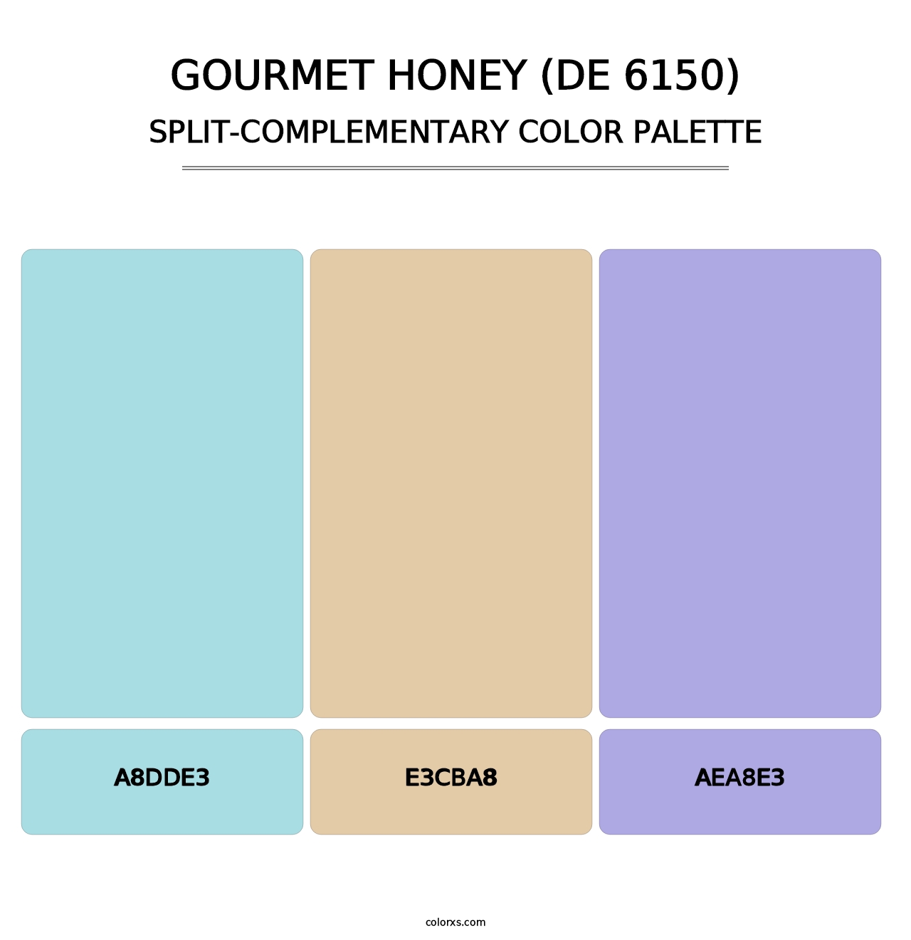 Gourmet Honey (DE 6150) - Split-Complementary Color Palette