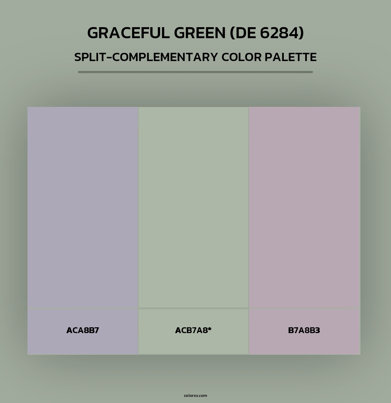 Graceful Green (DE 6284) - Split-Complementary Color Palette