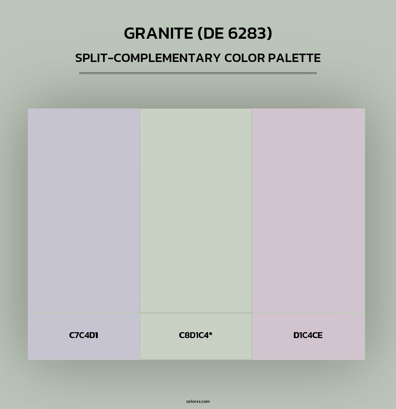 Granite (DE 6283) - Split-Complementary Color Palette