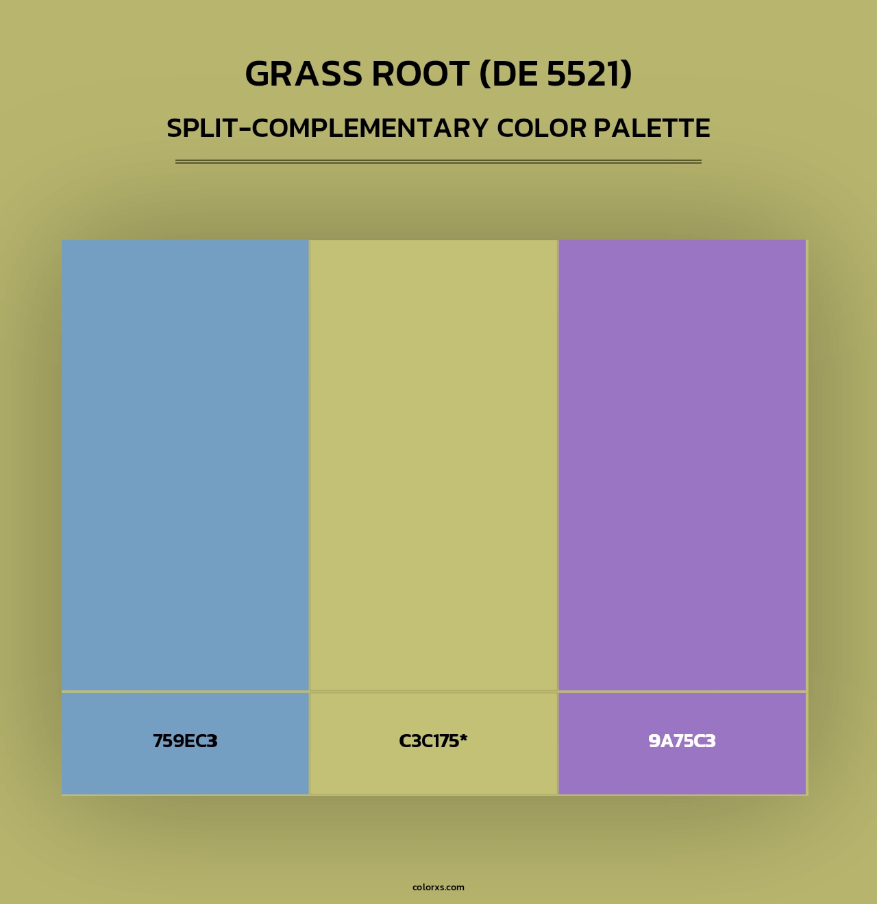 Grass Root (DE 5521) - Split-Complementary Color Palette