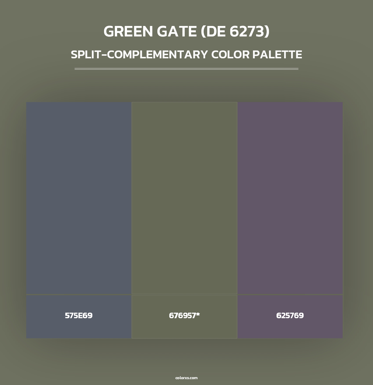 Green Gate (DE 6273) - Split-Complementary Color Palette