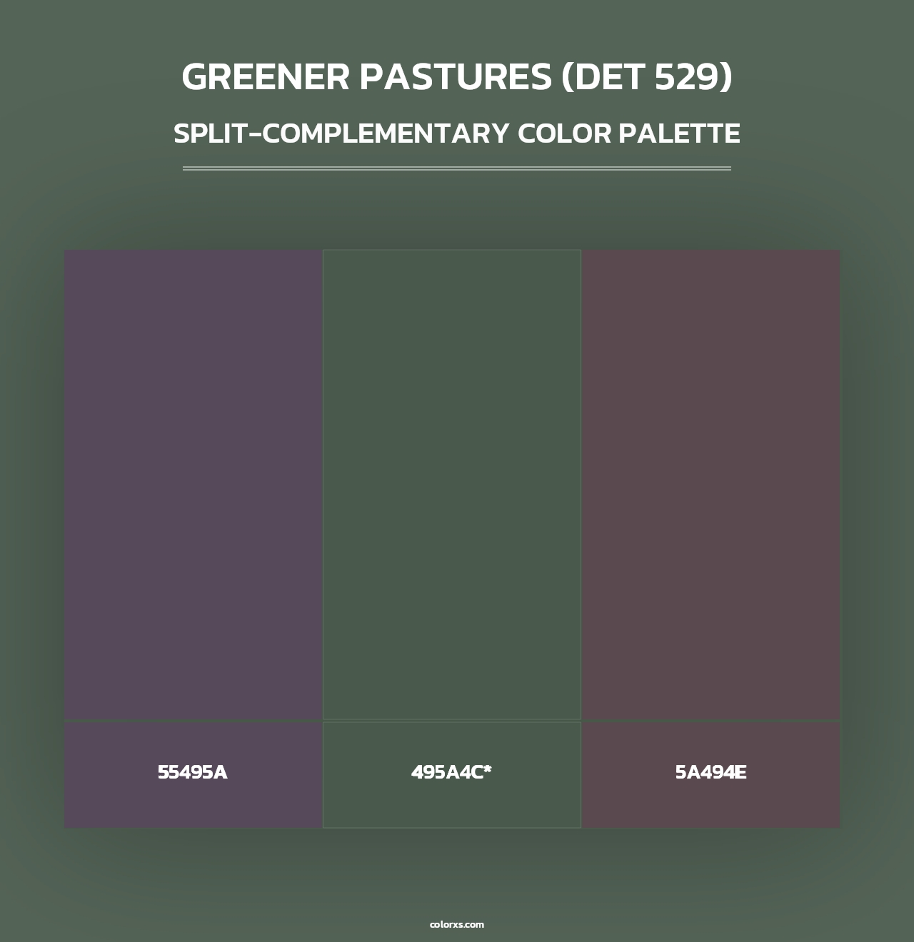 Greener Pastures (DET 529) - Split-Complementary Color Palette