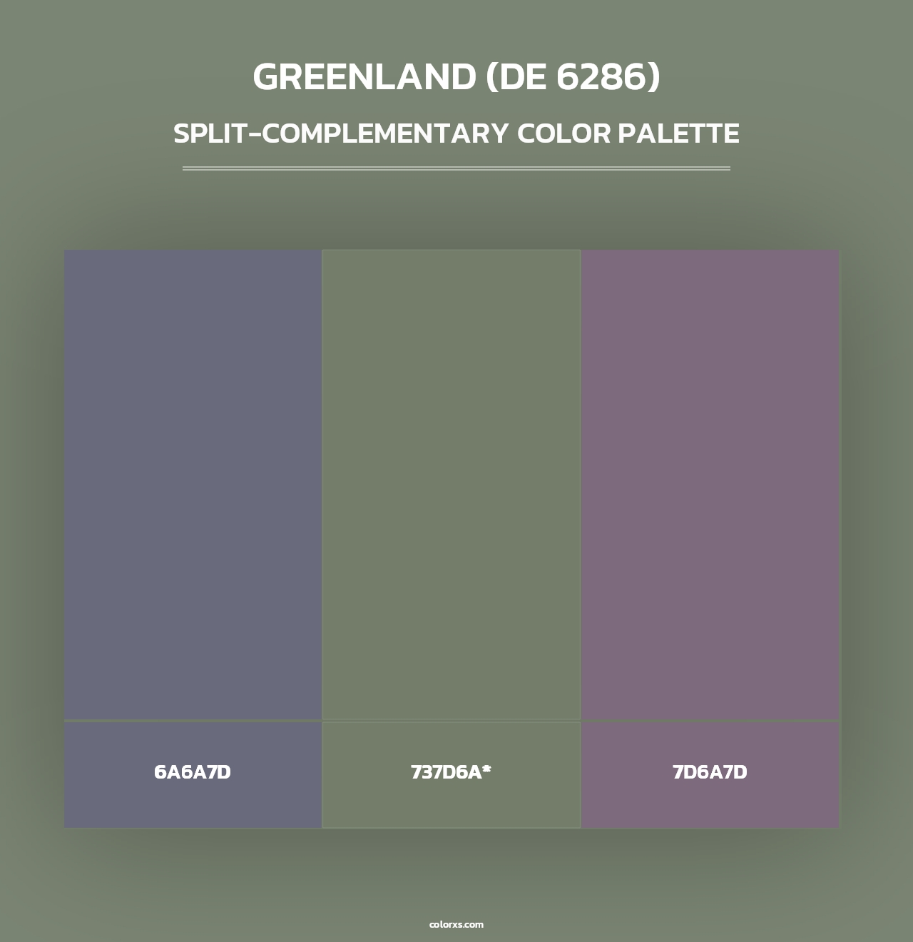 Greenland (DE 6286) - Split-Complementary Color Palette