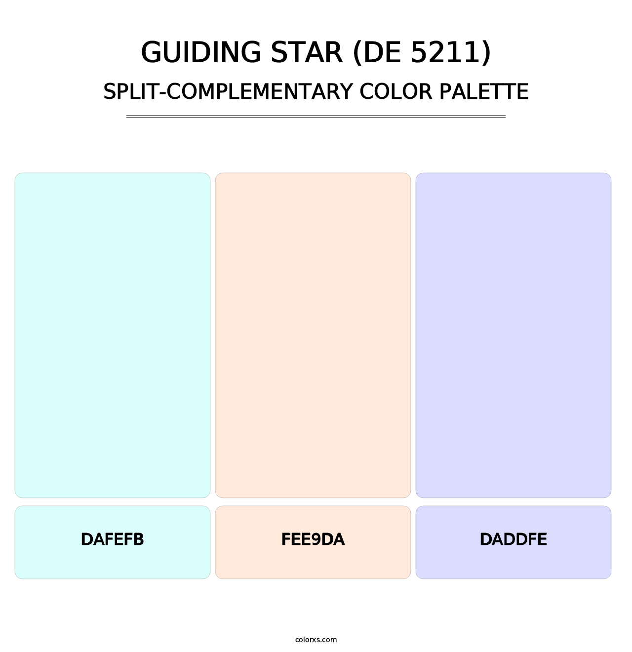 Guiding Star (DE 5211) - Split-Complementary Color Palette