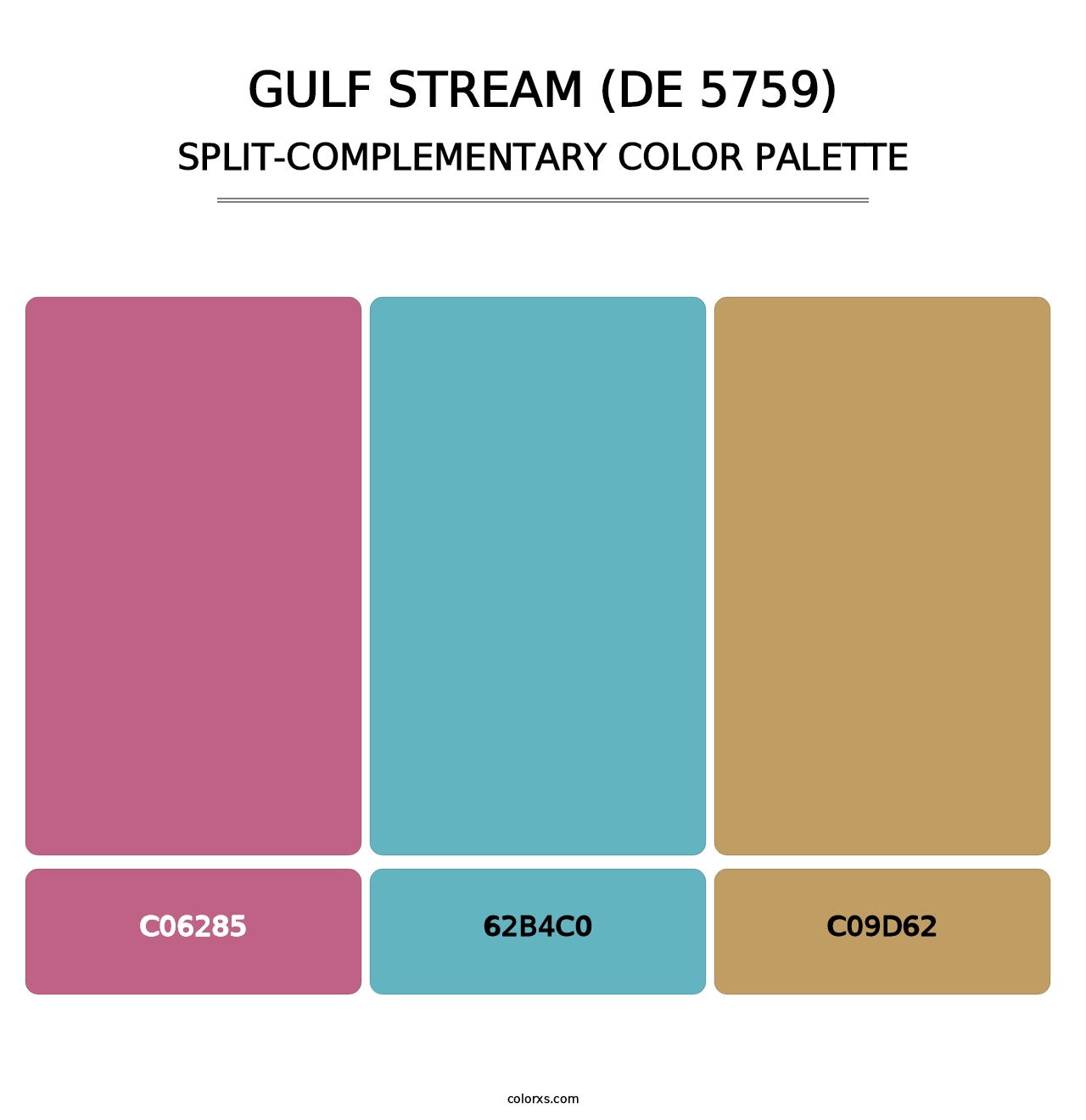 Gulf Stream (DE 5759) - Split-Complementary Color Palette