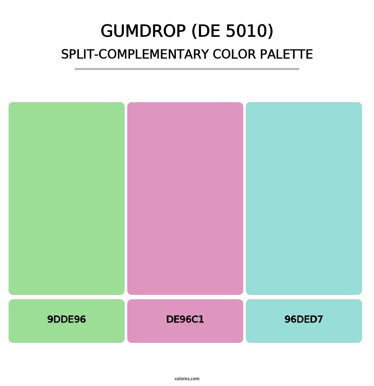 Gumdrop (DE 5010) - Split-Complementary Color Palette