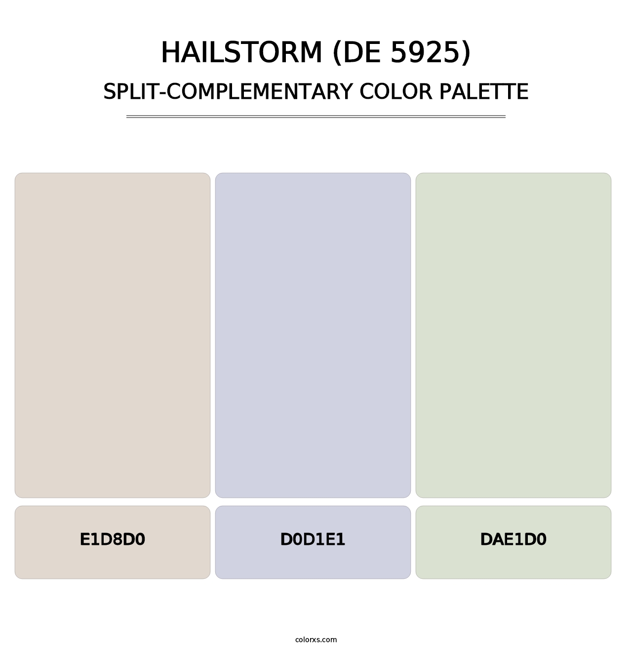 Hailstorm (DE 5925) - Split-Complementary Color Palette