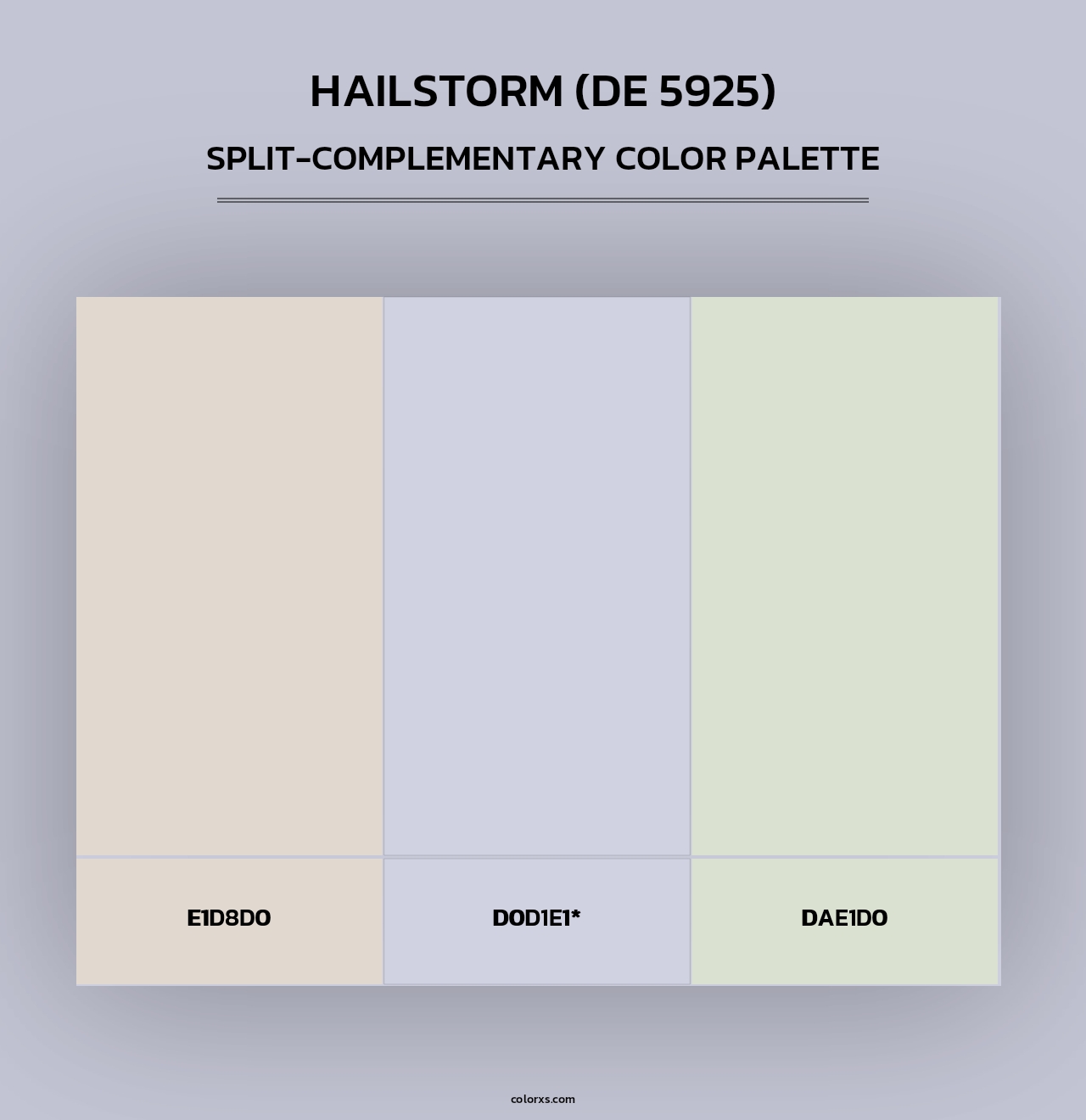 Hailstorm (DE 5925) - Split-Complementary Color Palette