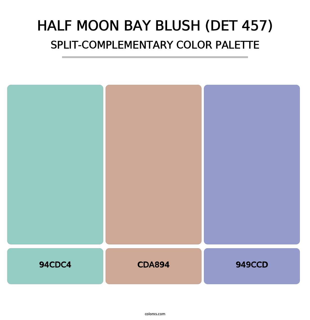 Half Moon Bay Blush (DET 457) - Split-Complementary Color Palette
