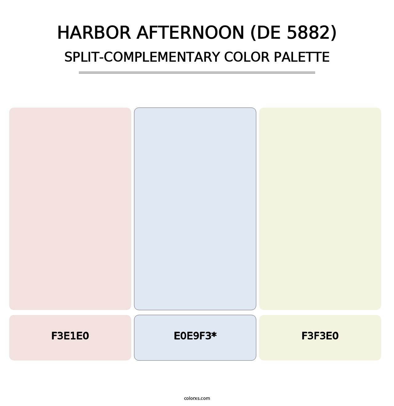 Harbor Afternoon (DE 5882) - Split-Complementary Color Palette