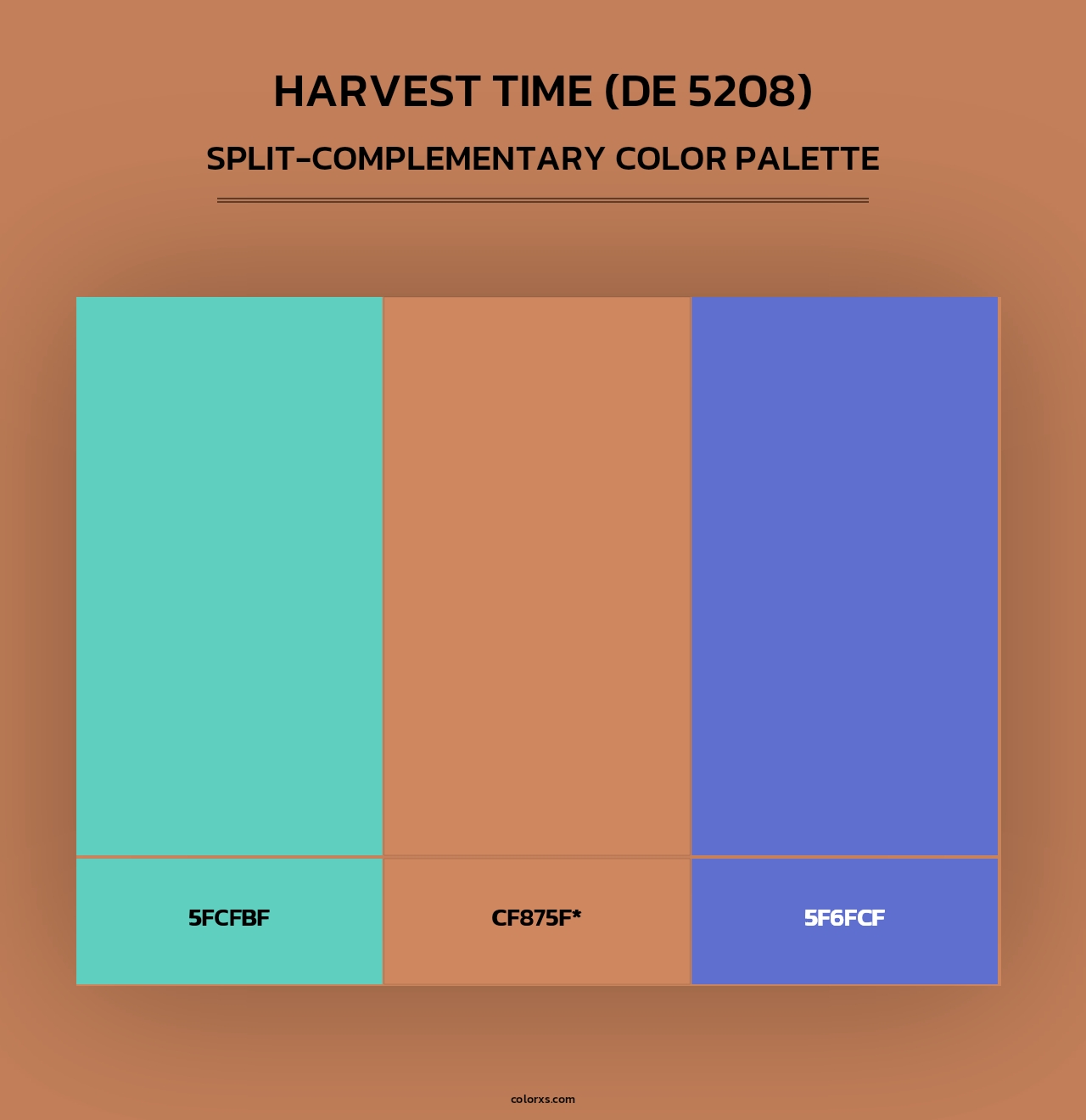 Harvest Time (DE 5208) - Split-Complementary Color Palette