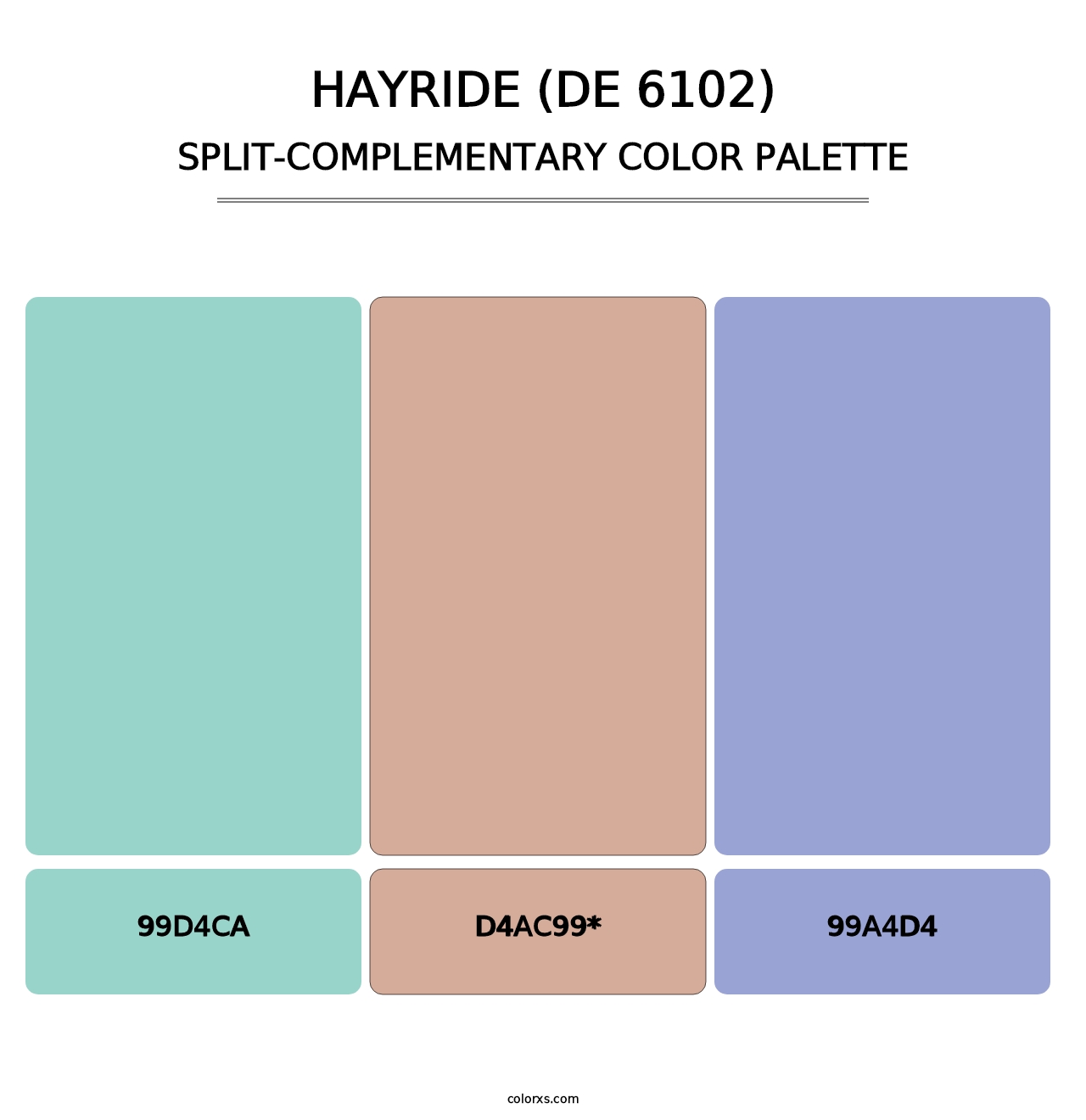 Hayride (DE 6102) - Split-Complementary Color Palette
