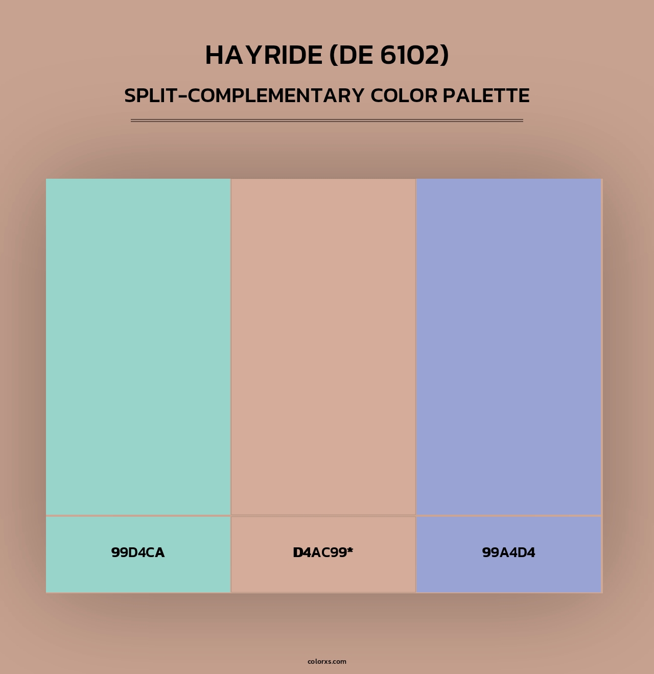 Hayride (DE 6102) - Split-Complementary Color Palette