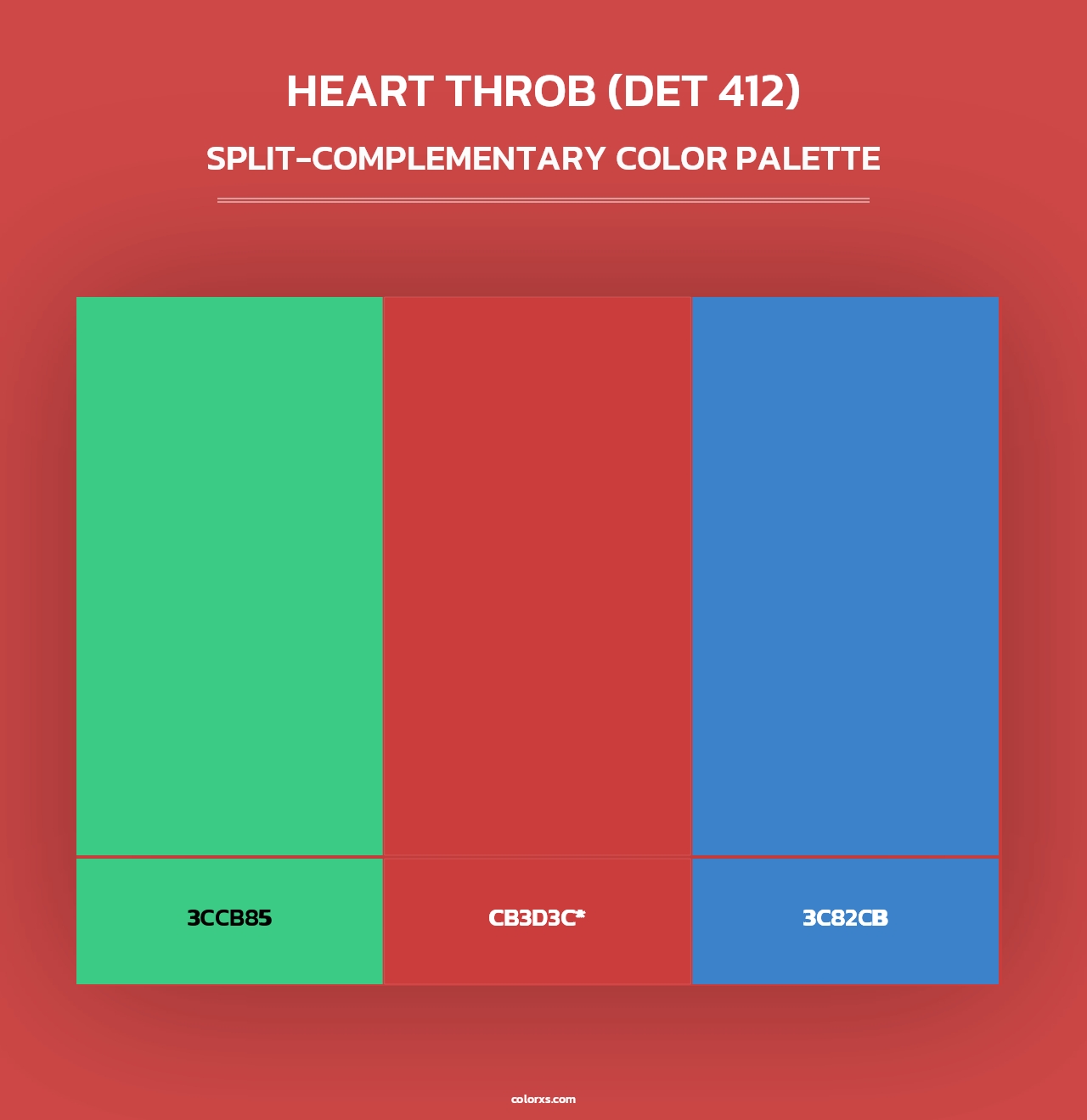 Heart Throb (DET 412) - Split-Complementary Color Palette