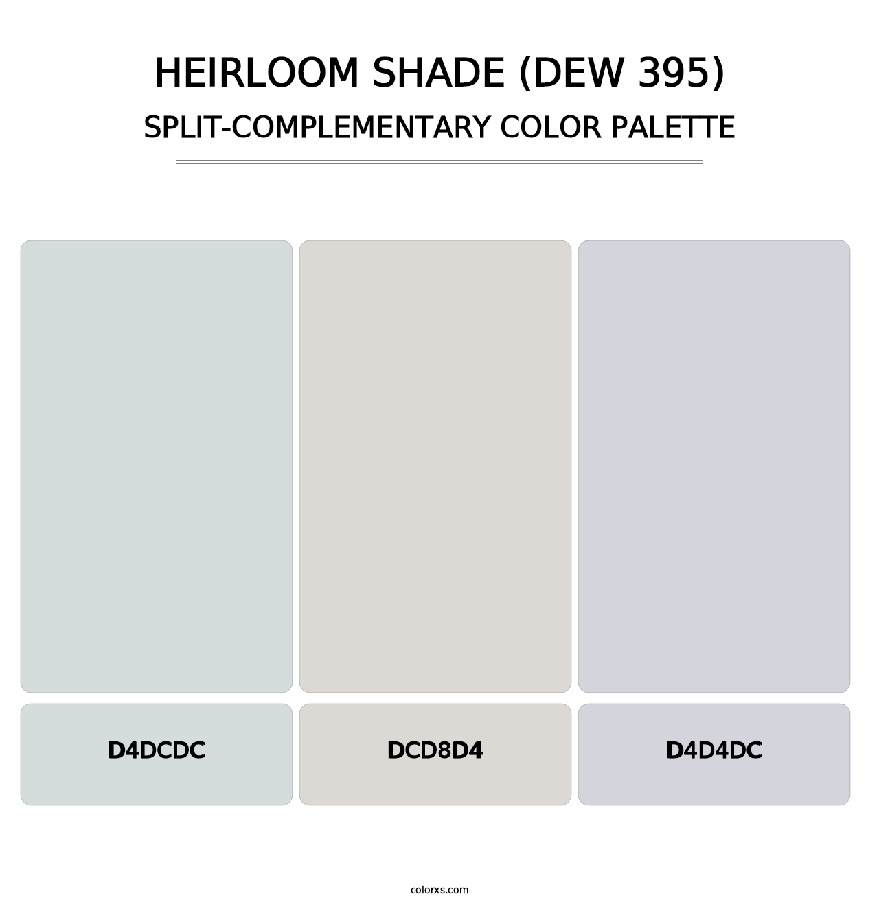 Heirloom Shade (DEW 395) - Split-Complementary Color Palette