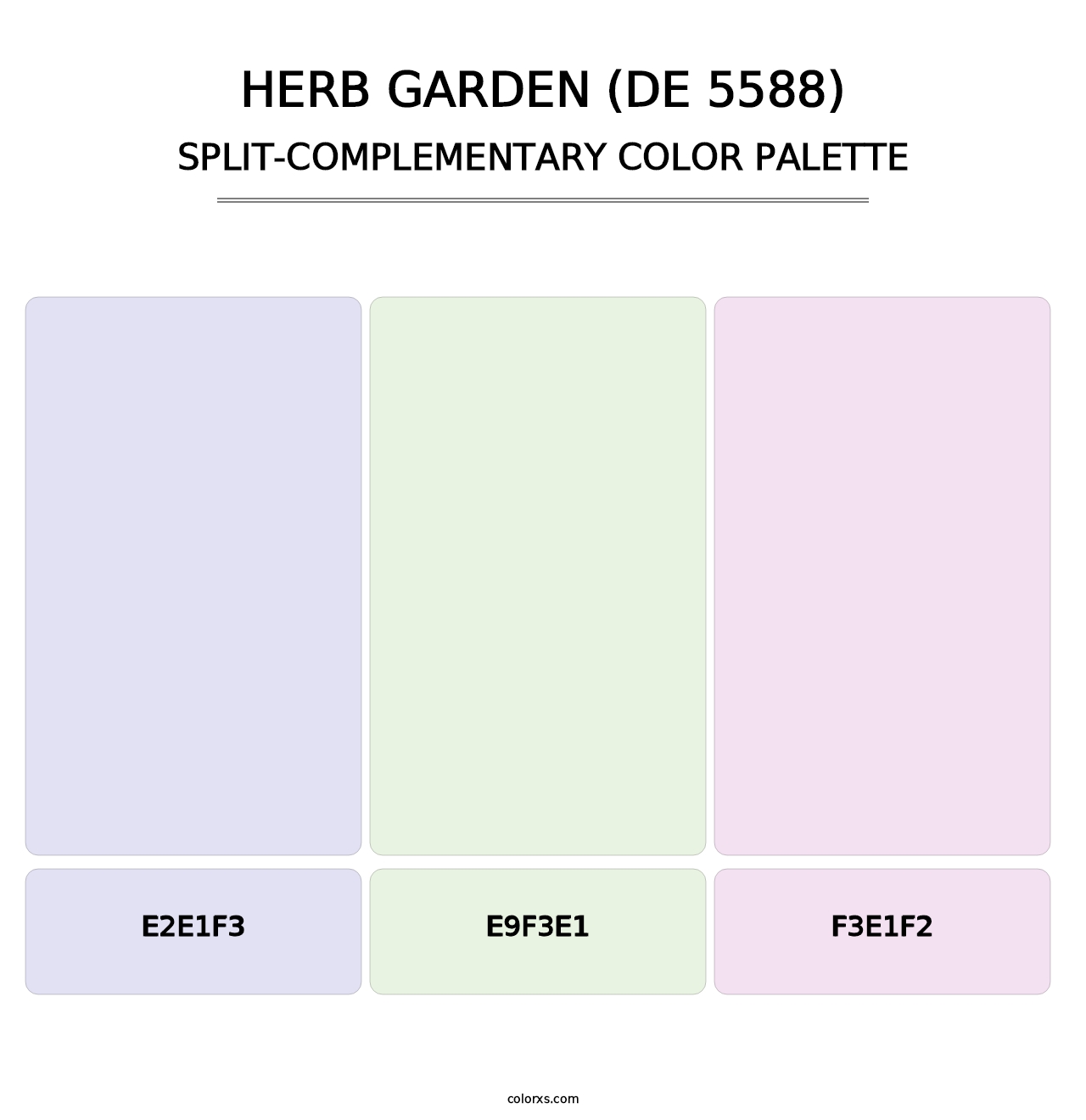 Herb Garden (DE 5588) - Split-Complementary Color Palette