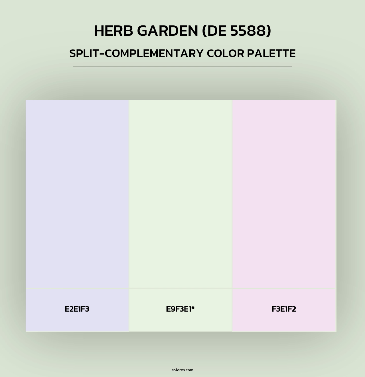 Herb Garden (DE 5588) - Split-Complementary Color Palette