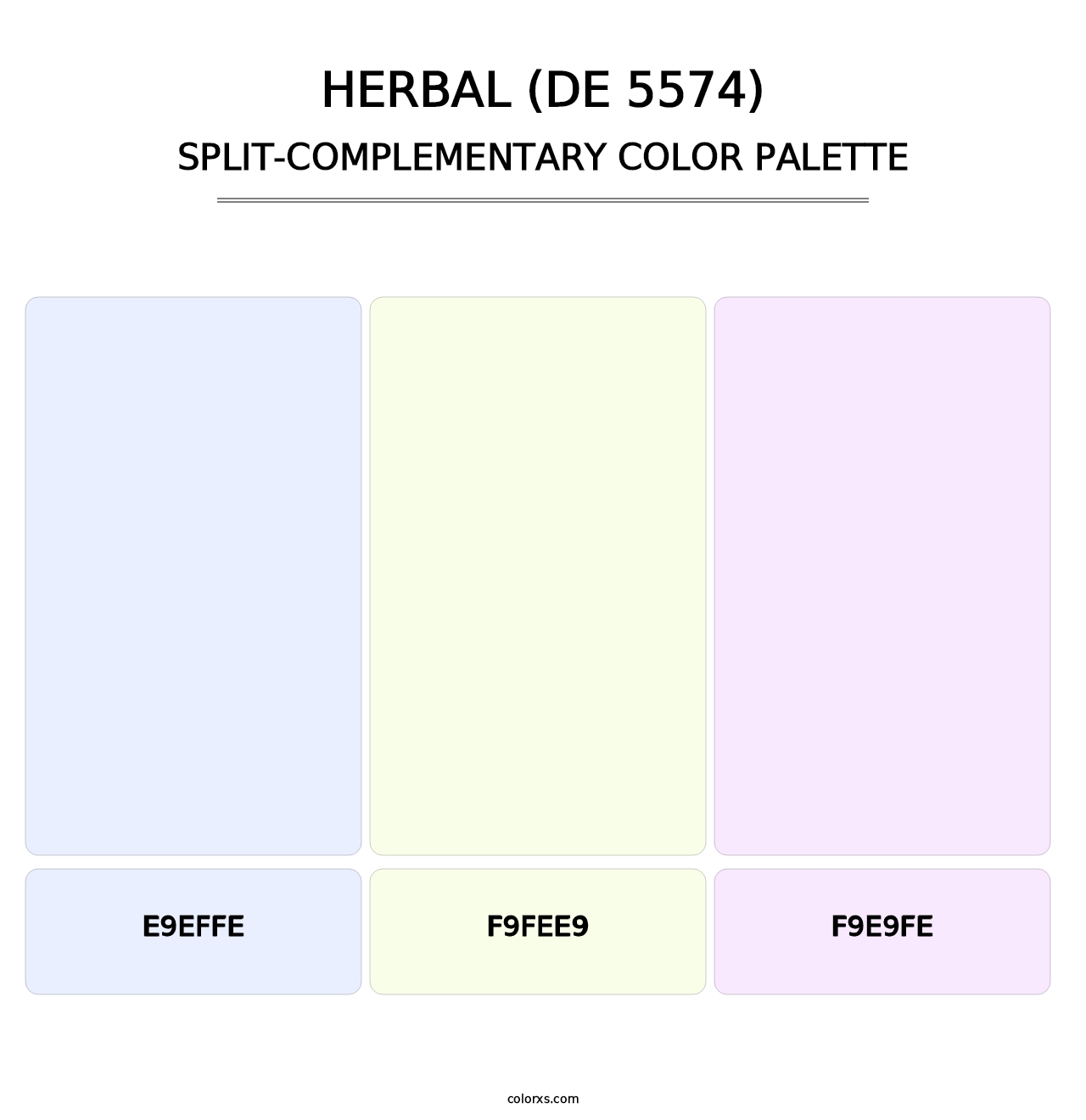 Herbal (DE 5574) - Split-Complementary Color Palette